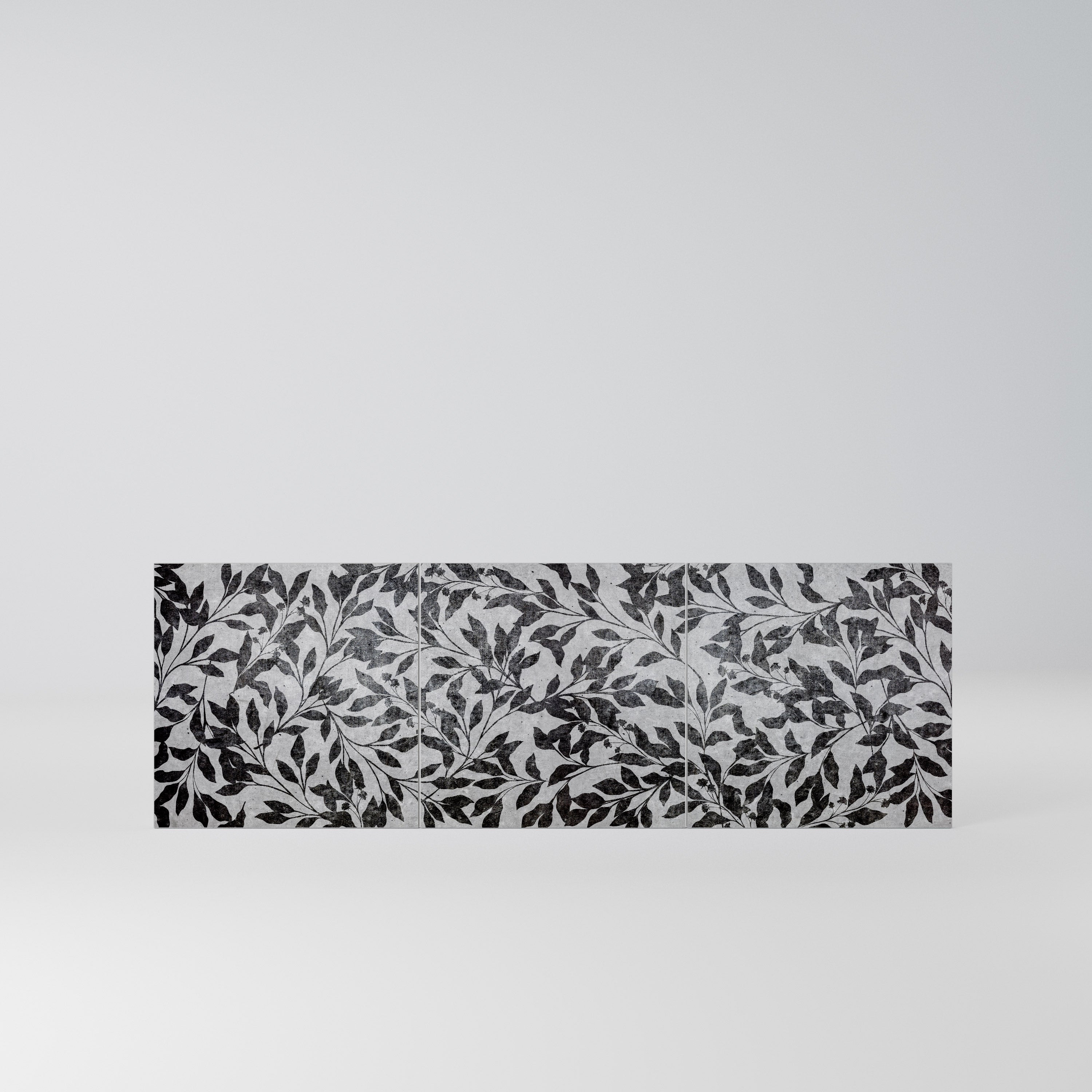 CHARCOAL SPROUT Komplet 3 frontów do komody 3-drzwiowej