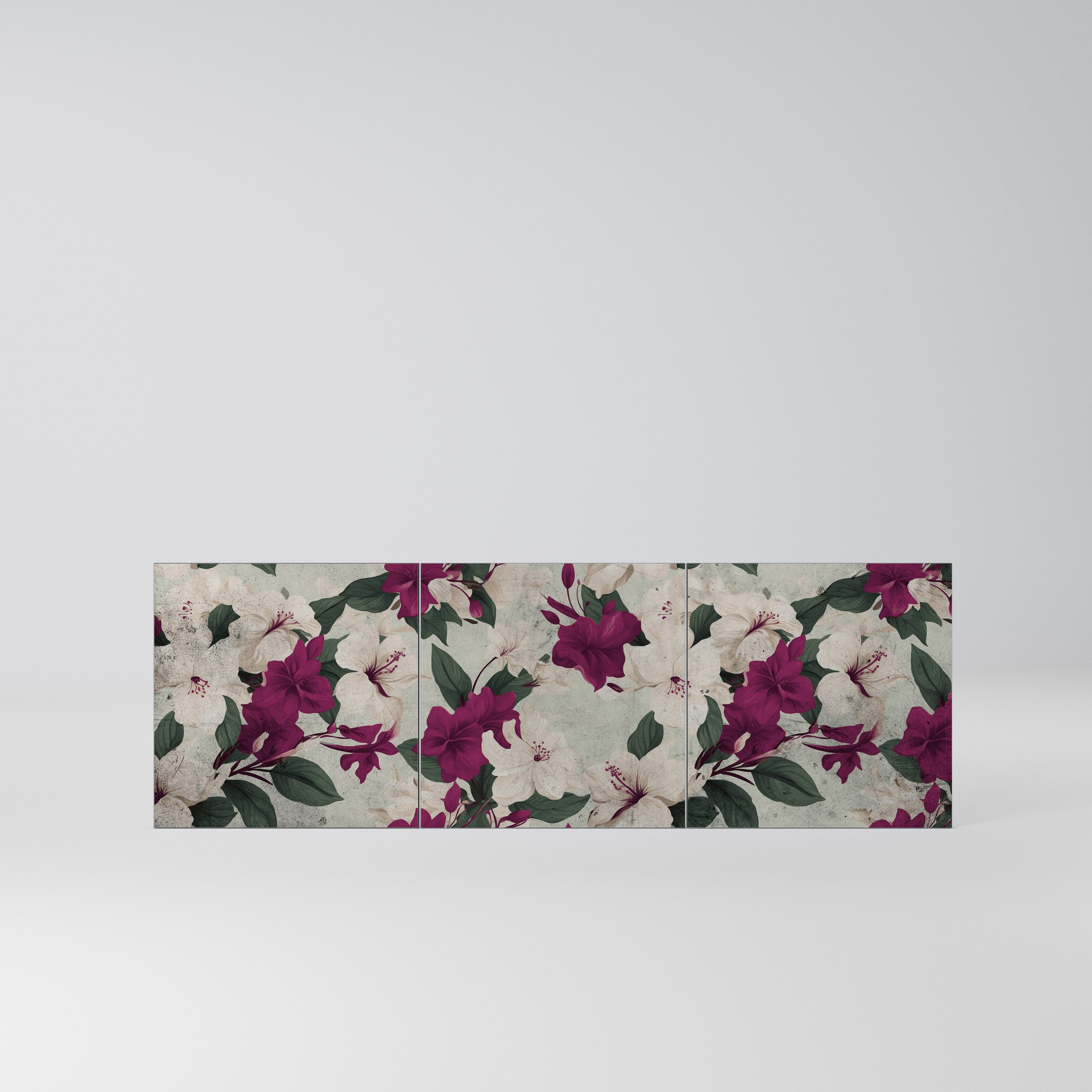 FLOWERET DREAM Komplet 3 frontów do komody 3-drzwiowej