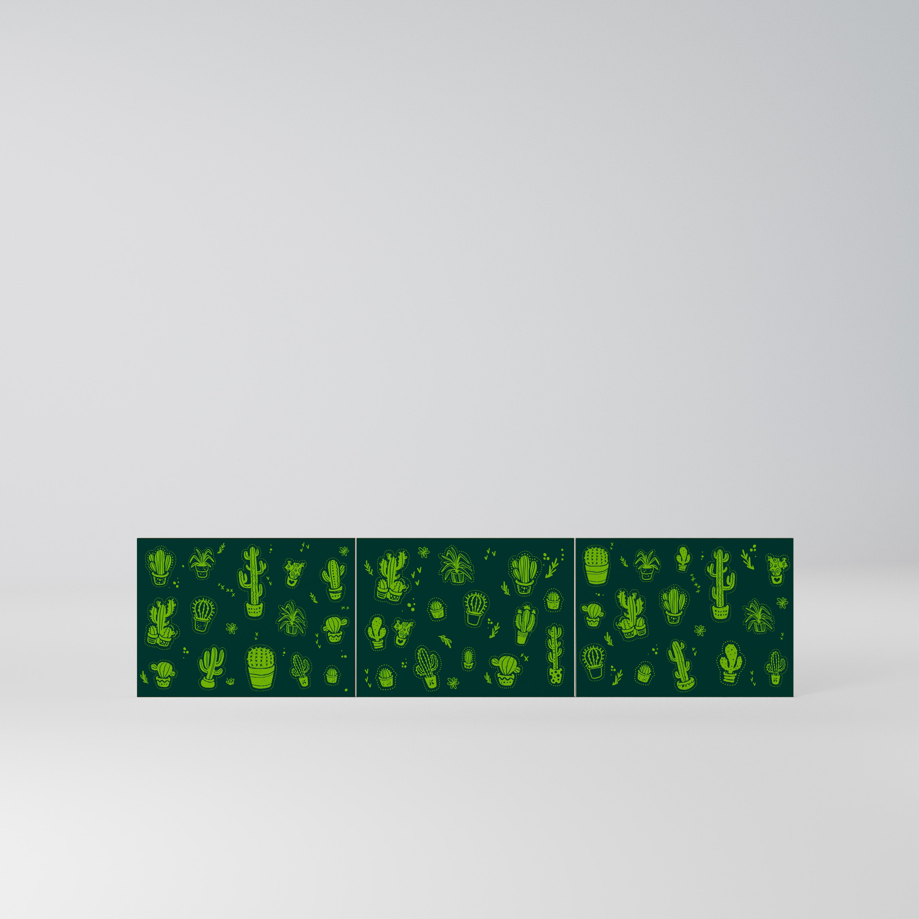 DESERT GREEN Komplet 3 frontów do szafki RTV 3-drzwiowej