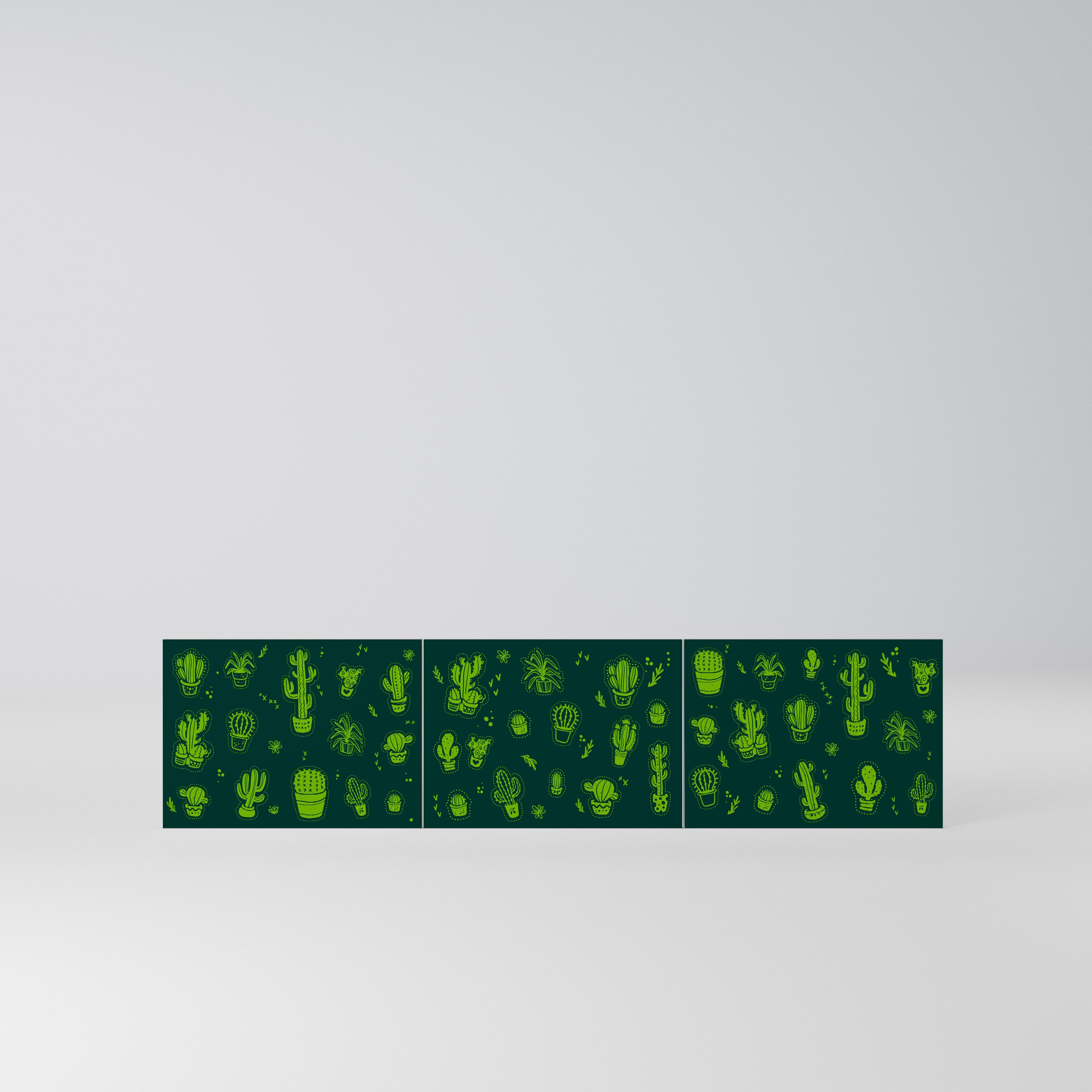 DESERT GREEN Komplet 3 frontów do szafki RTV 3-drzwiowej