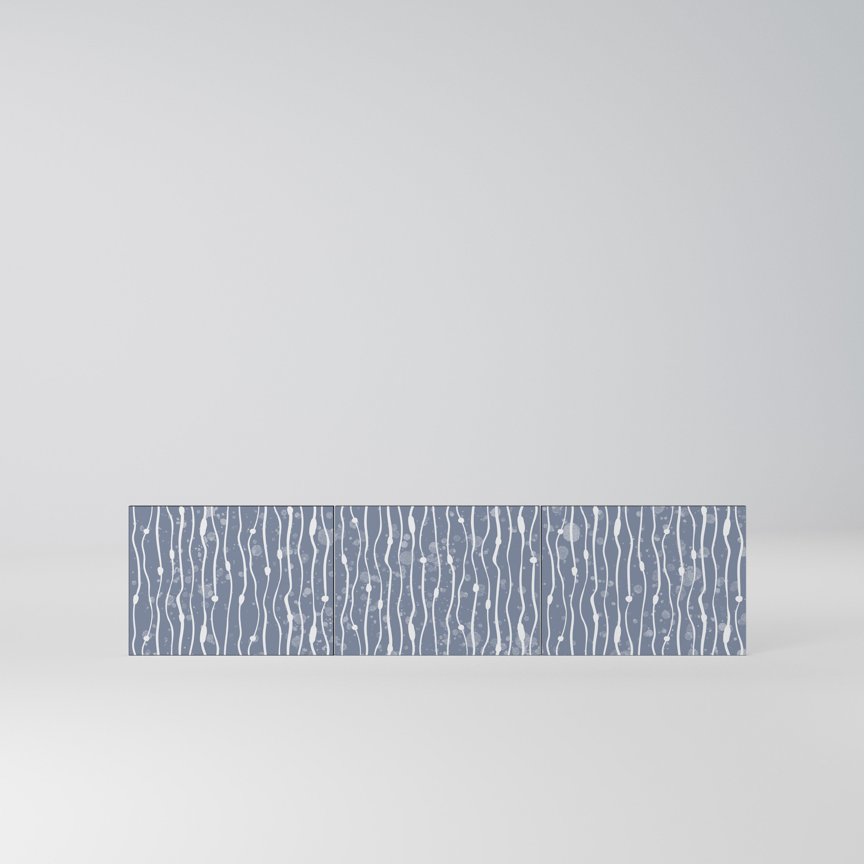 GRAPHITE RAIN Komplet 3 frontów do szafki RTV 3-drzwiowej
