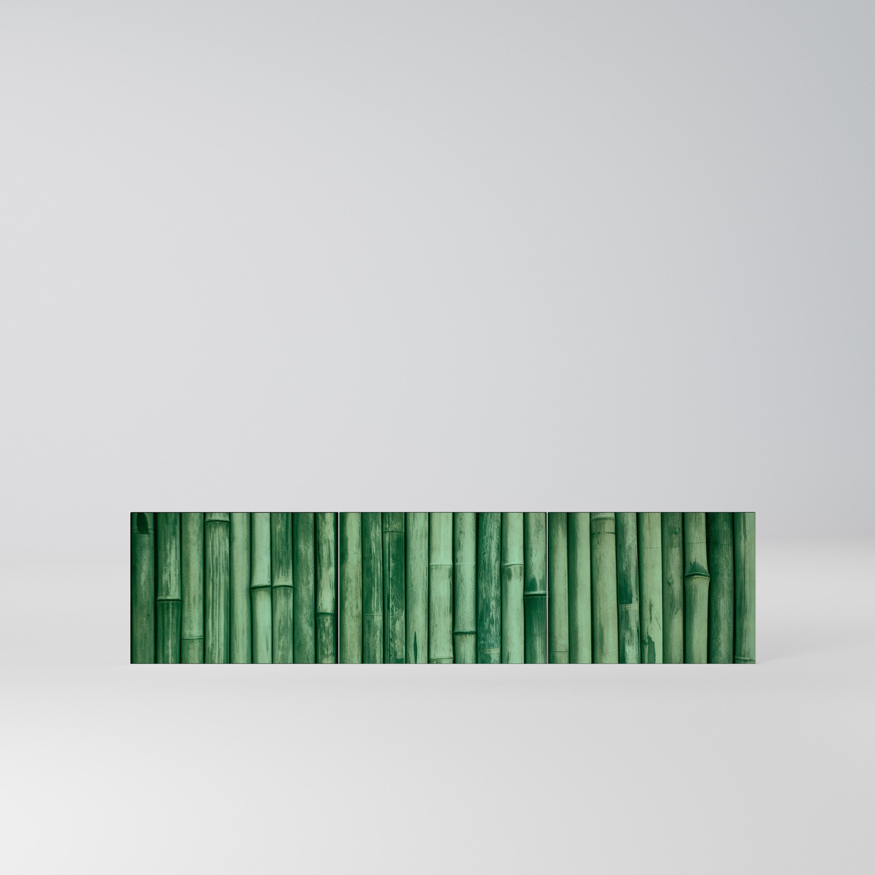 NATURAL GREEN Komplet 3 frontów do szafki RTV 3-drzwiowej