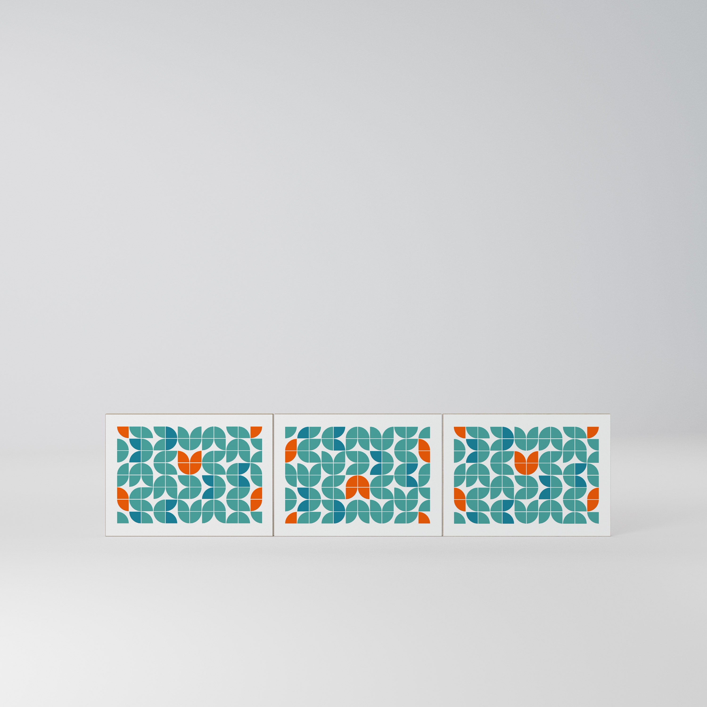 BE THE CHANGE Komplet 3 frontów do szafki RTV 3-drzwiowej