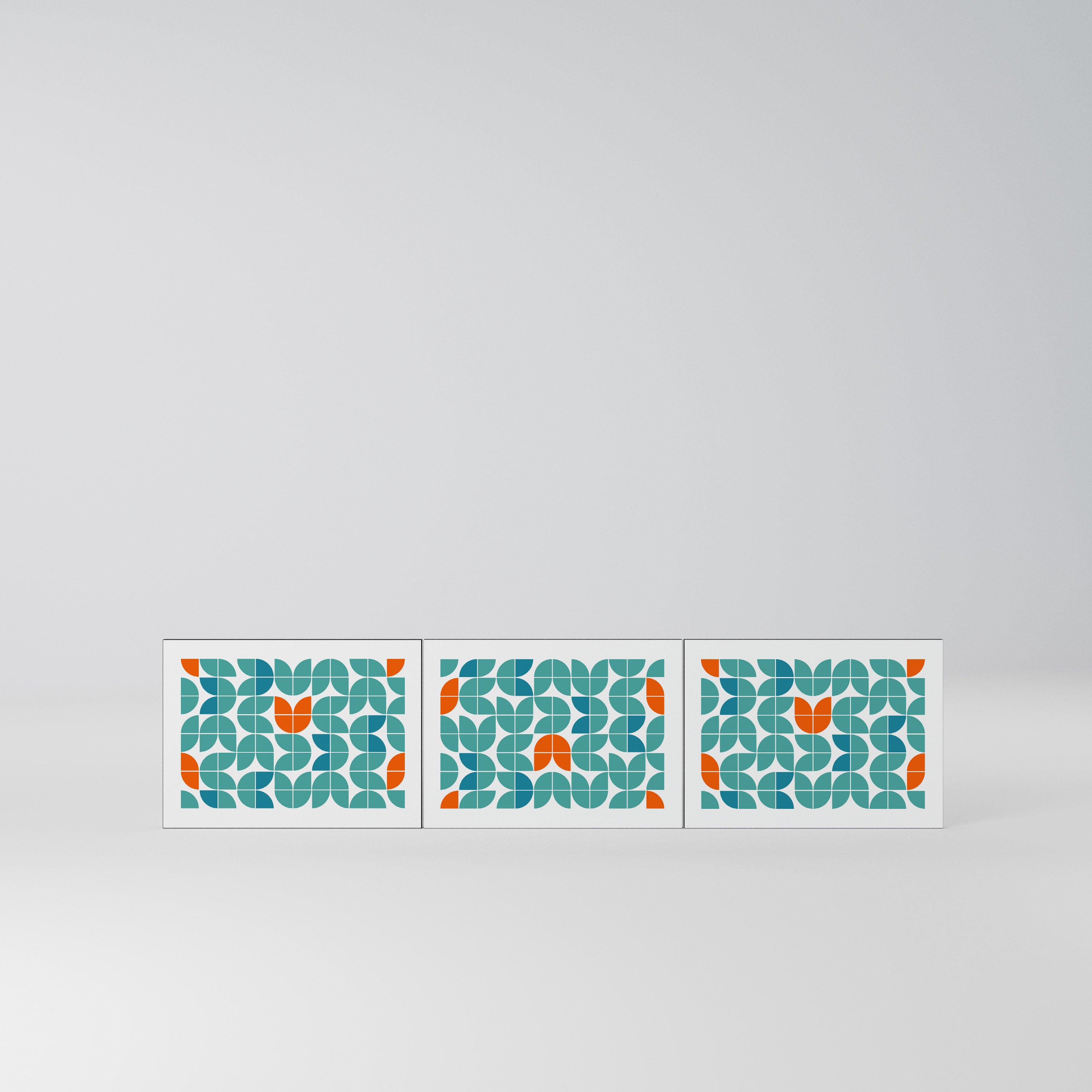 BE THE CHANGE Komplet 3 frontów do szafki RTV 3-drzwiowej