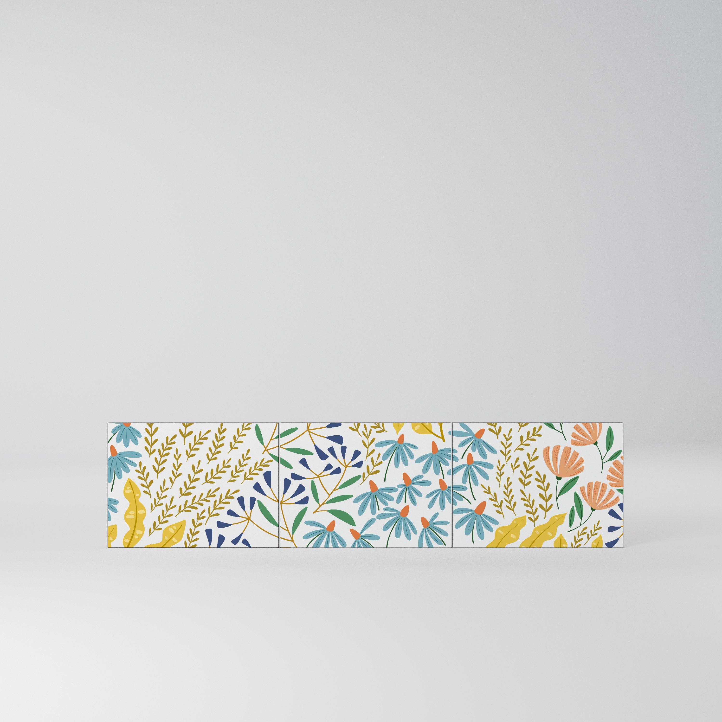 HELLO SPRING Komplet 3 frontów do szafki RTV 3-drzwiowej