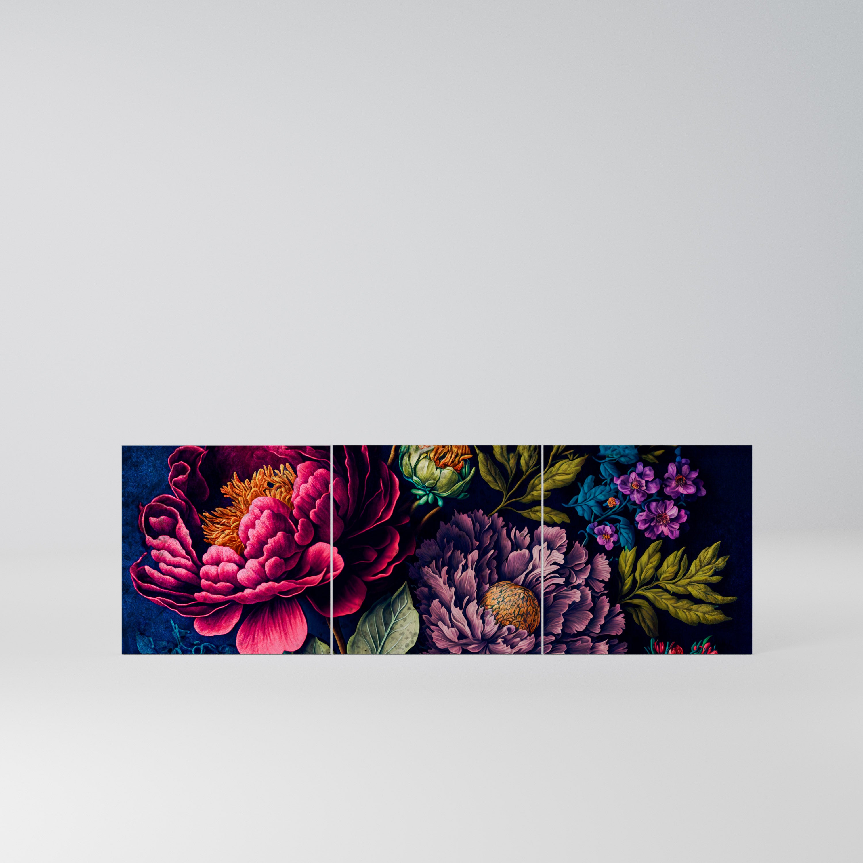 BLOOMING ELEGANCE Komplet 3 frontów do komody 3-drzwiowej