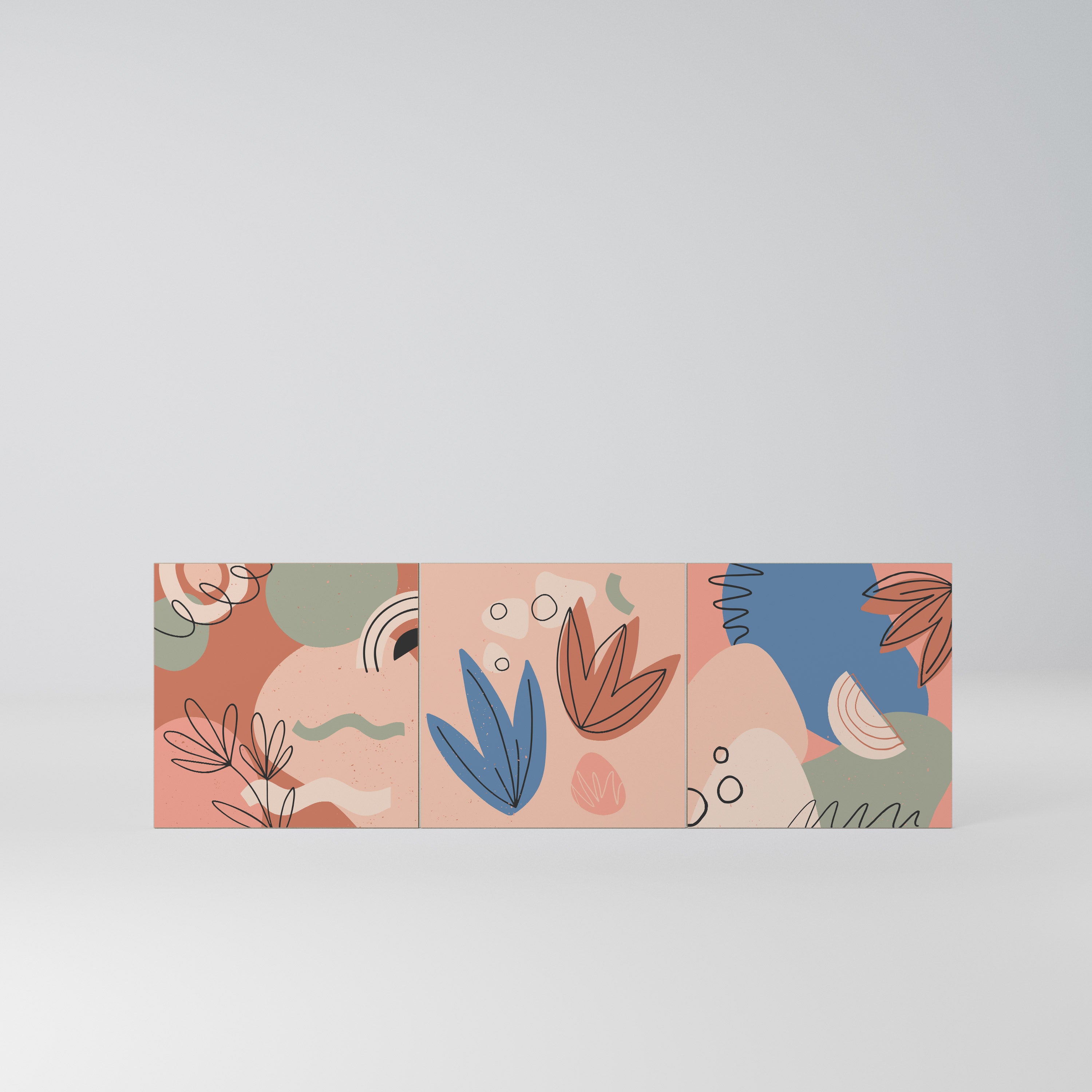 PASTEL DESTINY Komplet 3 frontów do komody 3-drzwiowej