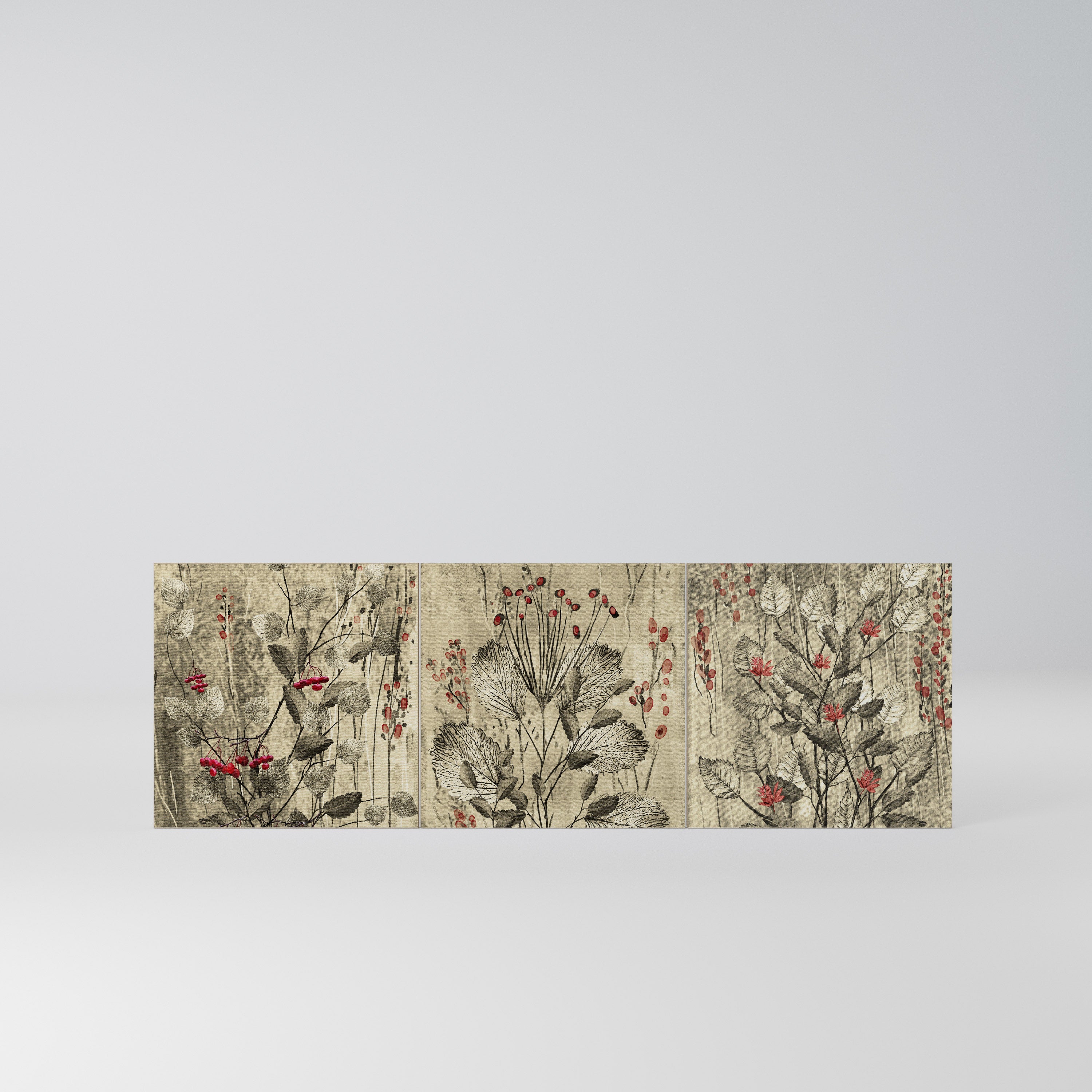 HERBAL GRACE Komplet 3 frontów do komody 3-drzwiowej