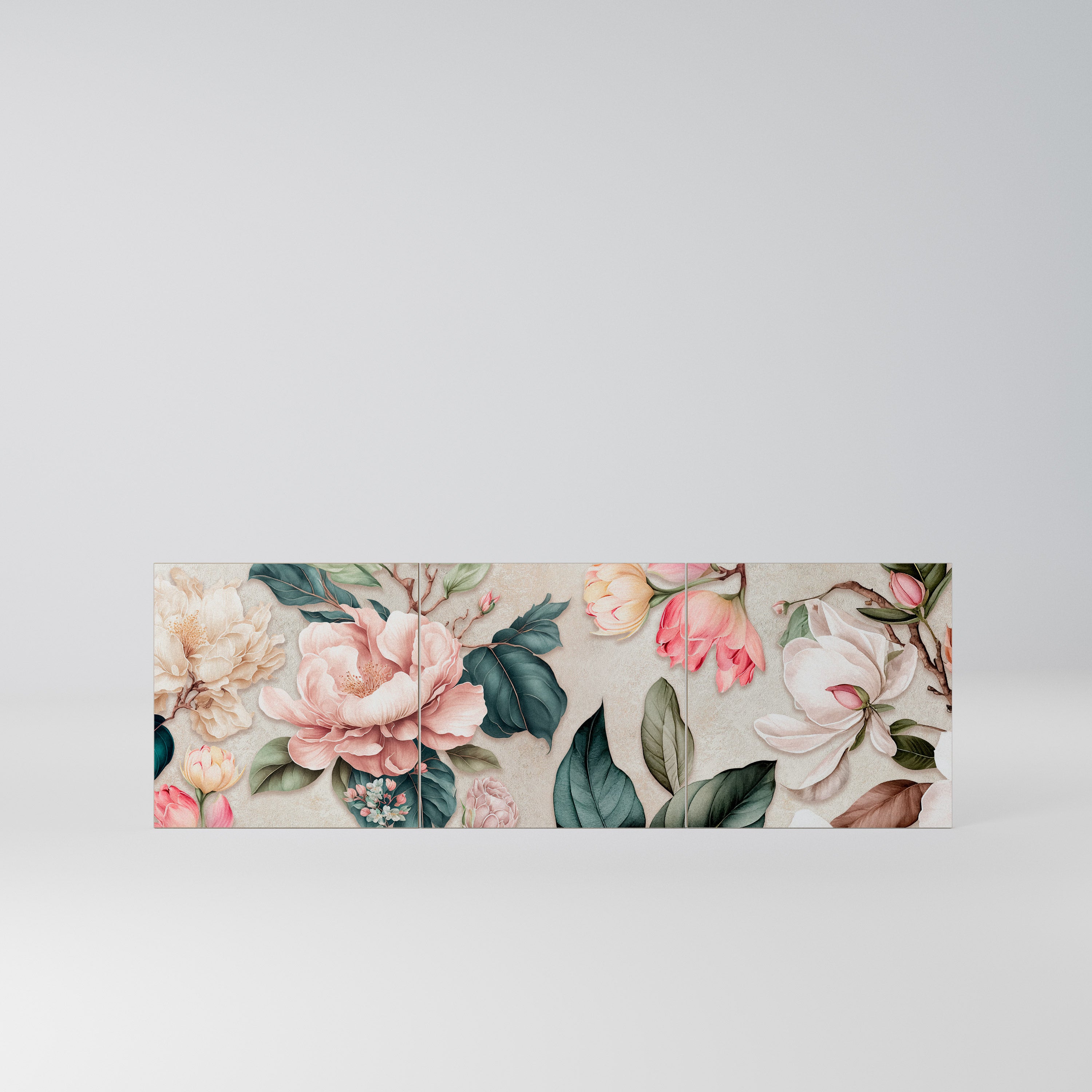 FLORAL GRACE Komplet 3 frontów do komody 3-drzwiowej