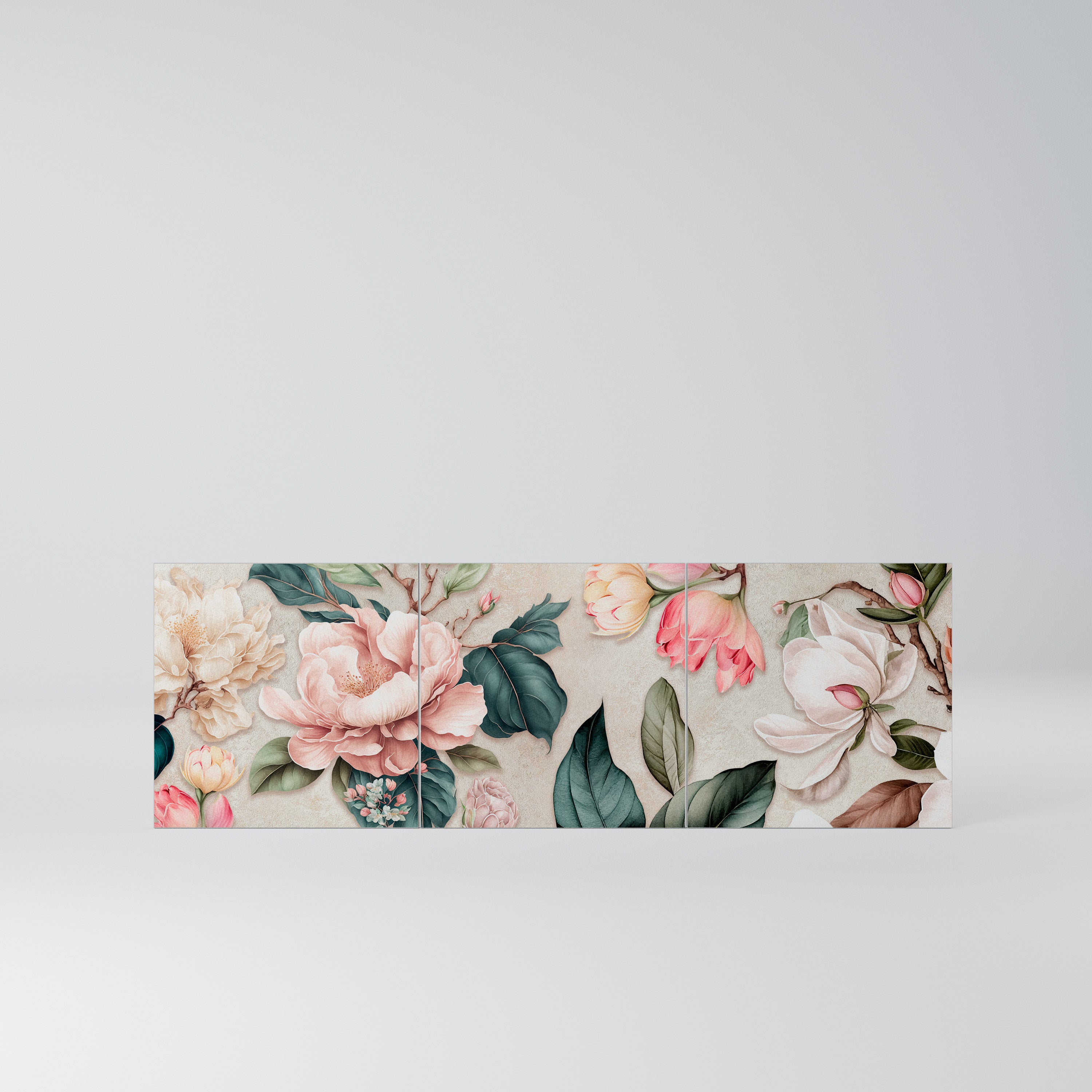 FLORAL GRACE Komplet 3 frontów do komody 3-drzwiowej