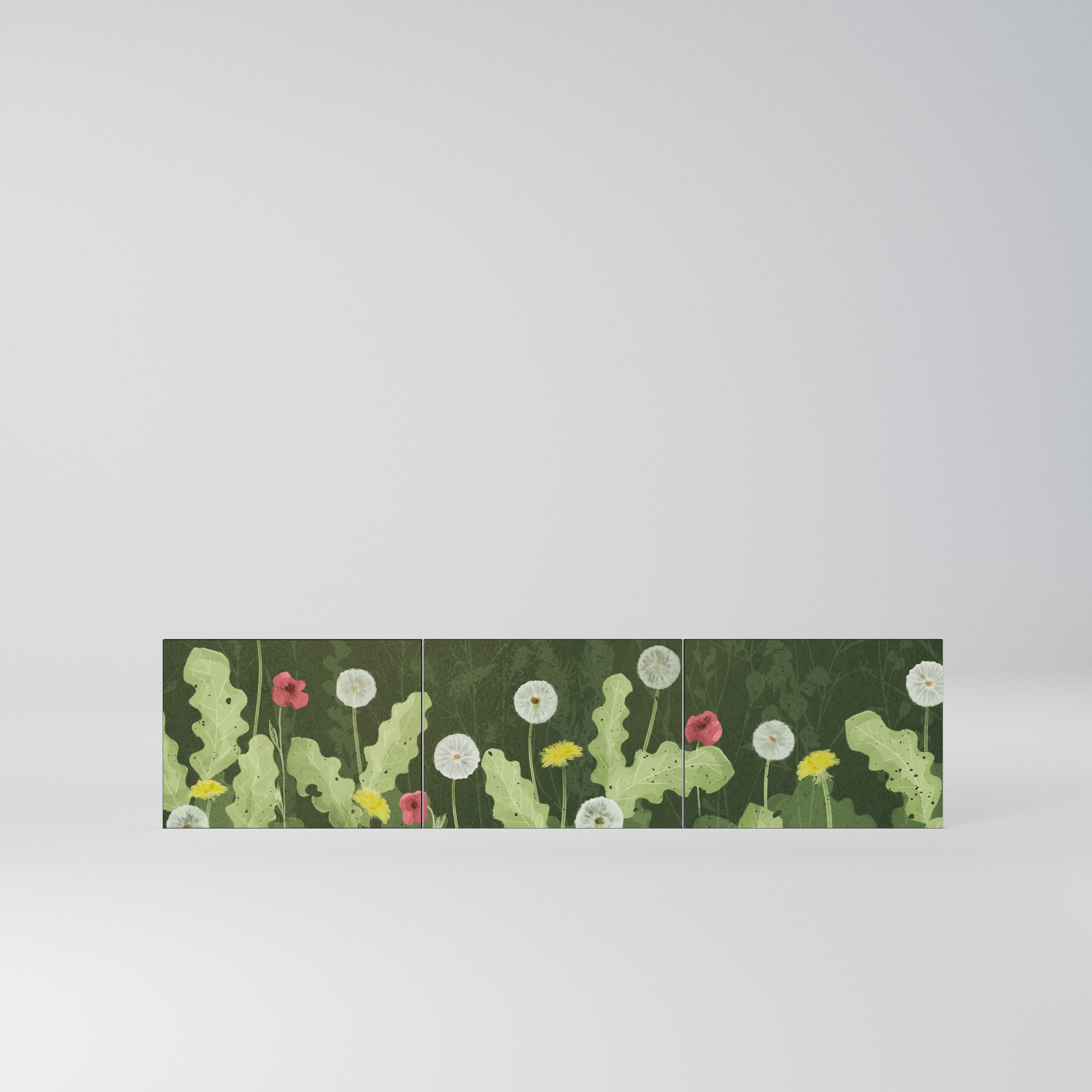 DANDELION AMUSE Komplet 3 frontów do szafki RTV 3-drzwiowej