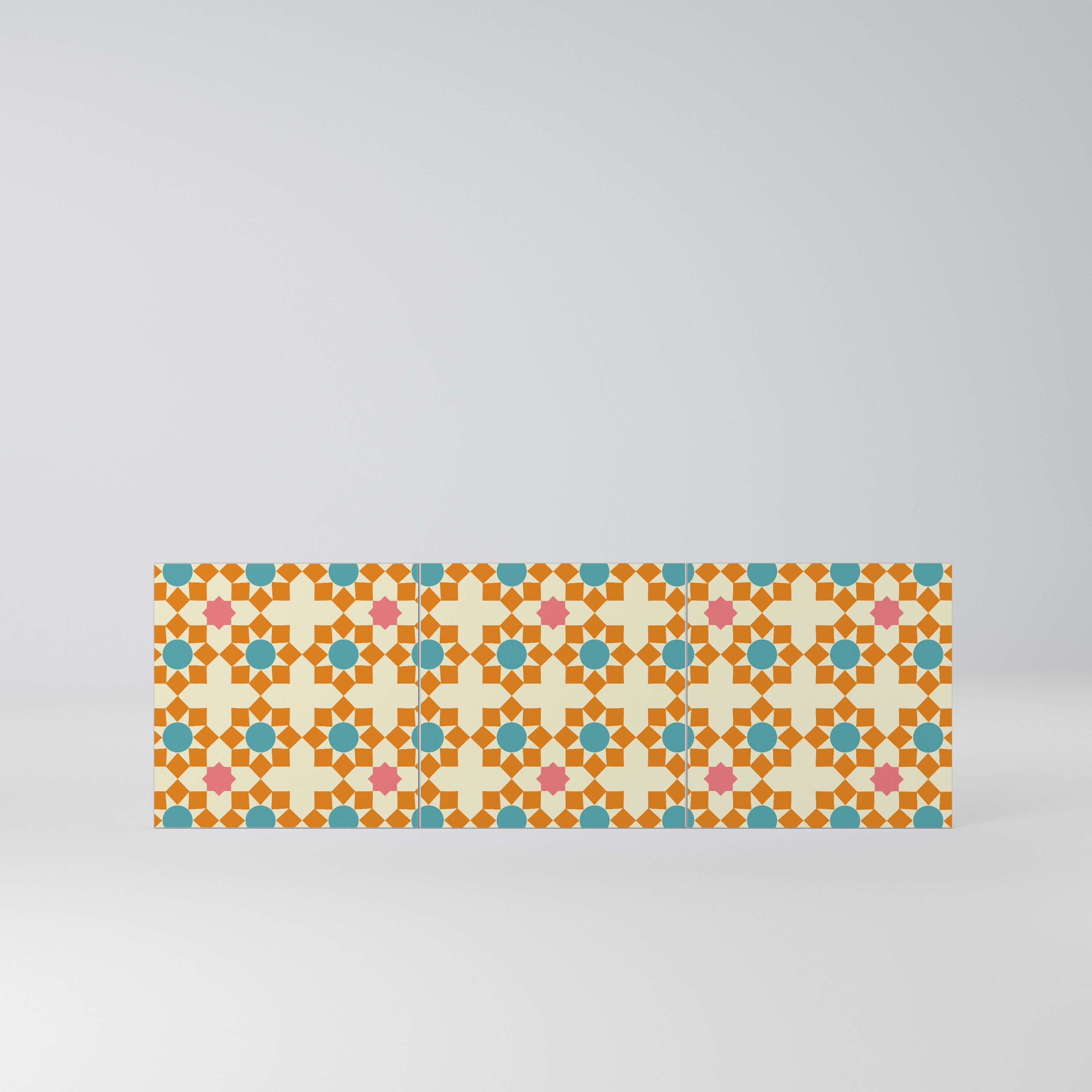 FLORAL DECOR Komplet 3 frontów do komody 3-drzwiowej