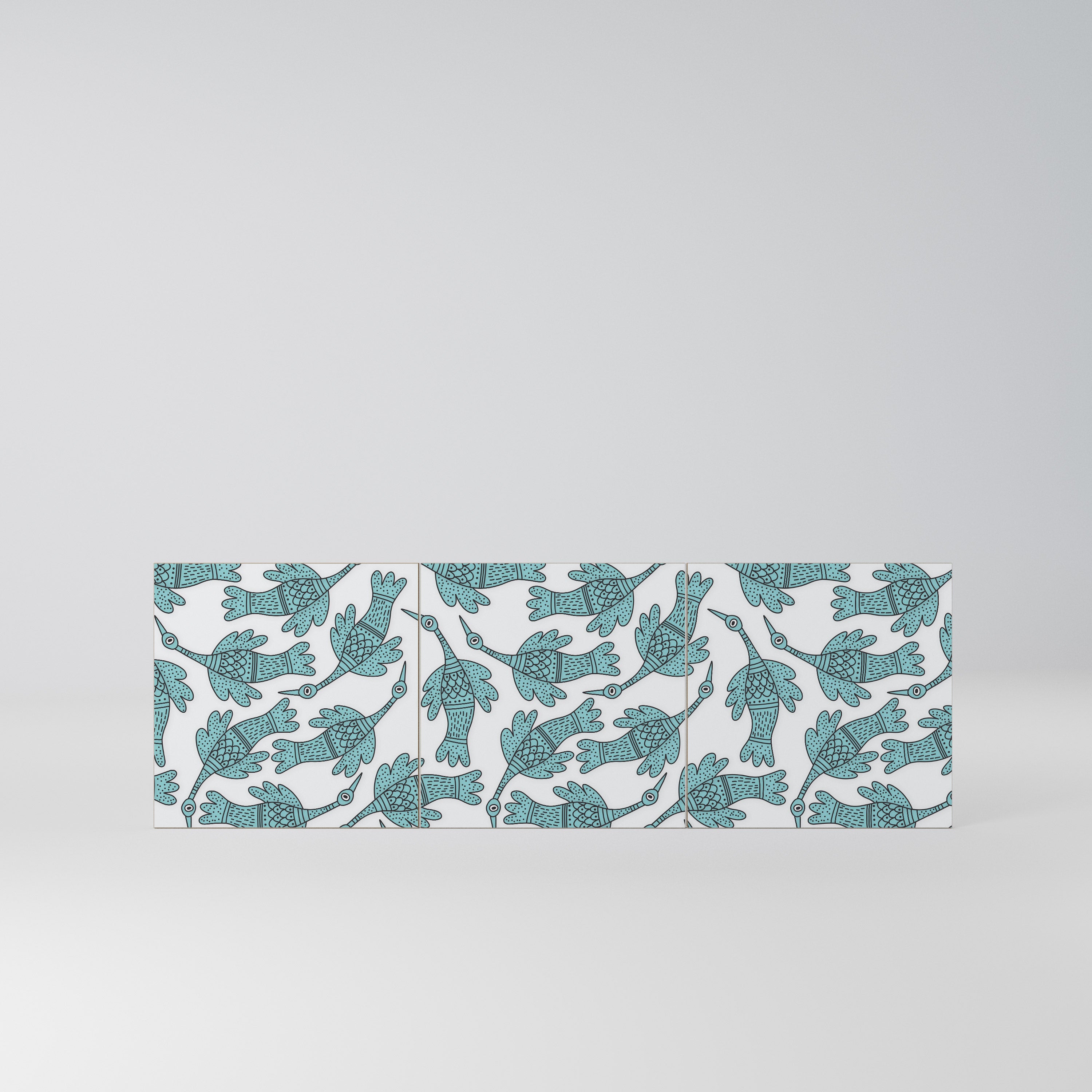 WATERSPOUT SONGIBIRD Komplet 3 frontów do komody 3-drzwiowej