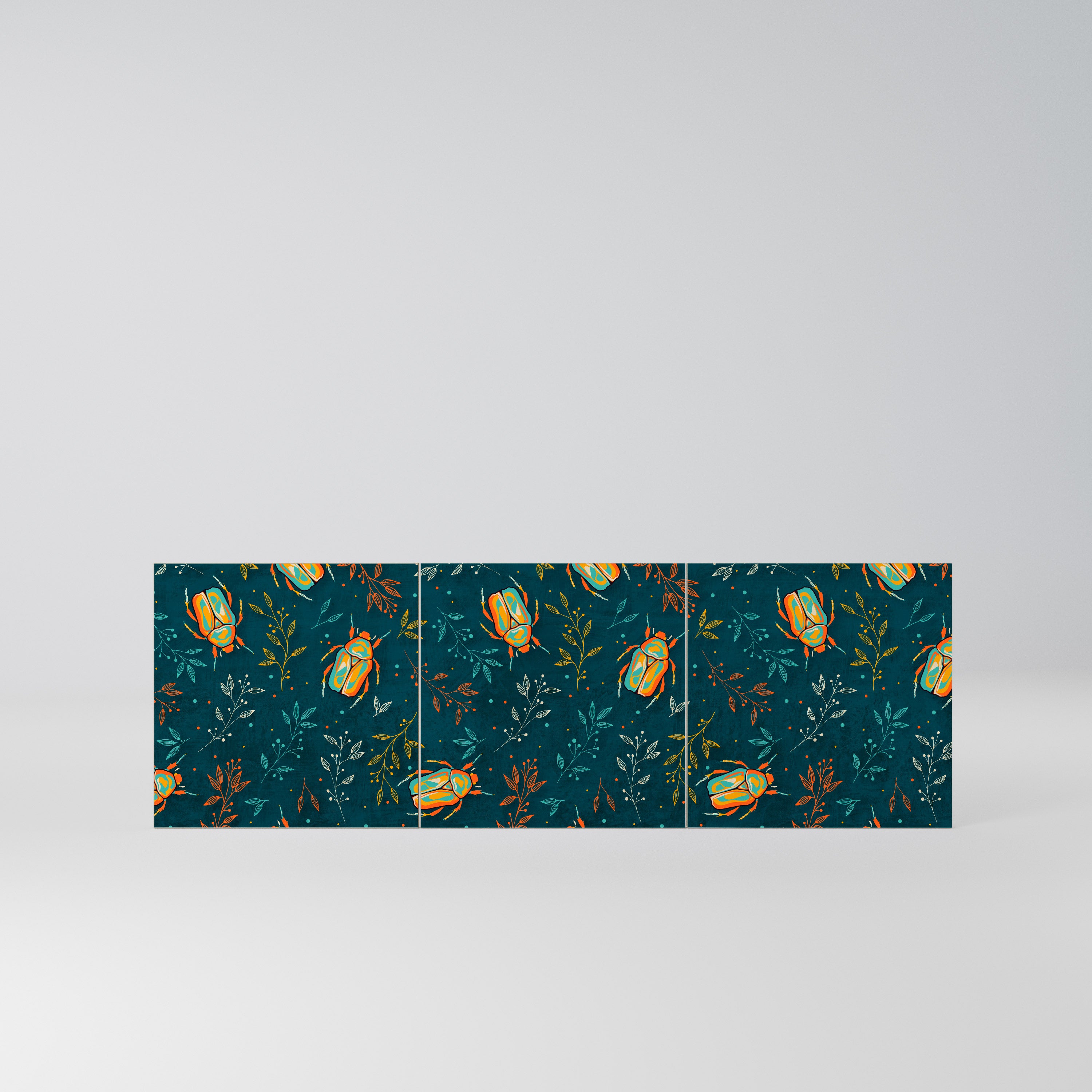 AUTUMN INSECTS Komplet 3 frontów do komody 3-drzwiowej