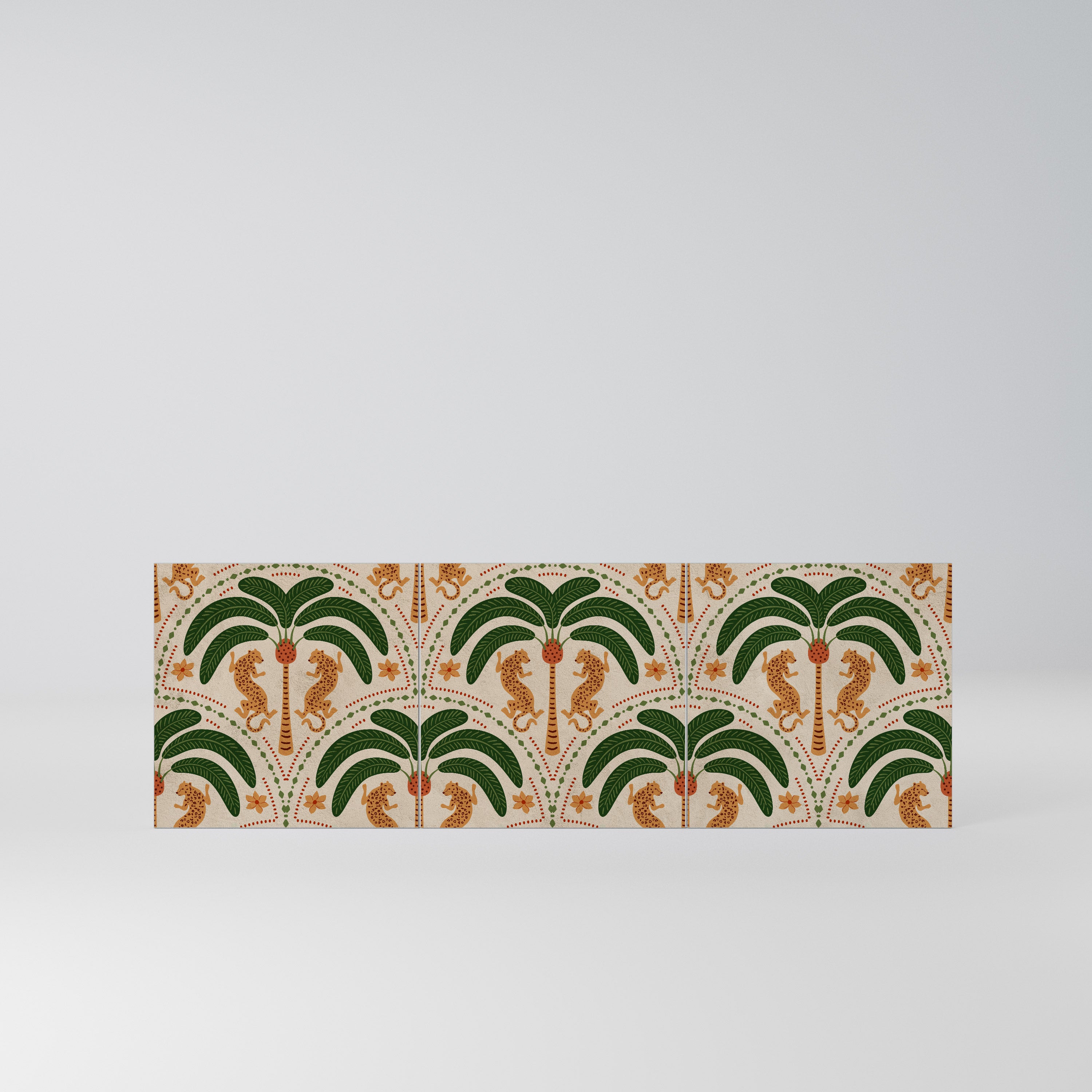 DANCING PREDATORS Komplet 3 frontów do komody 3-drzwiowej