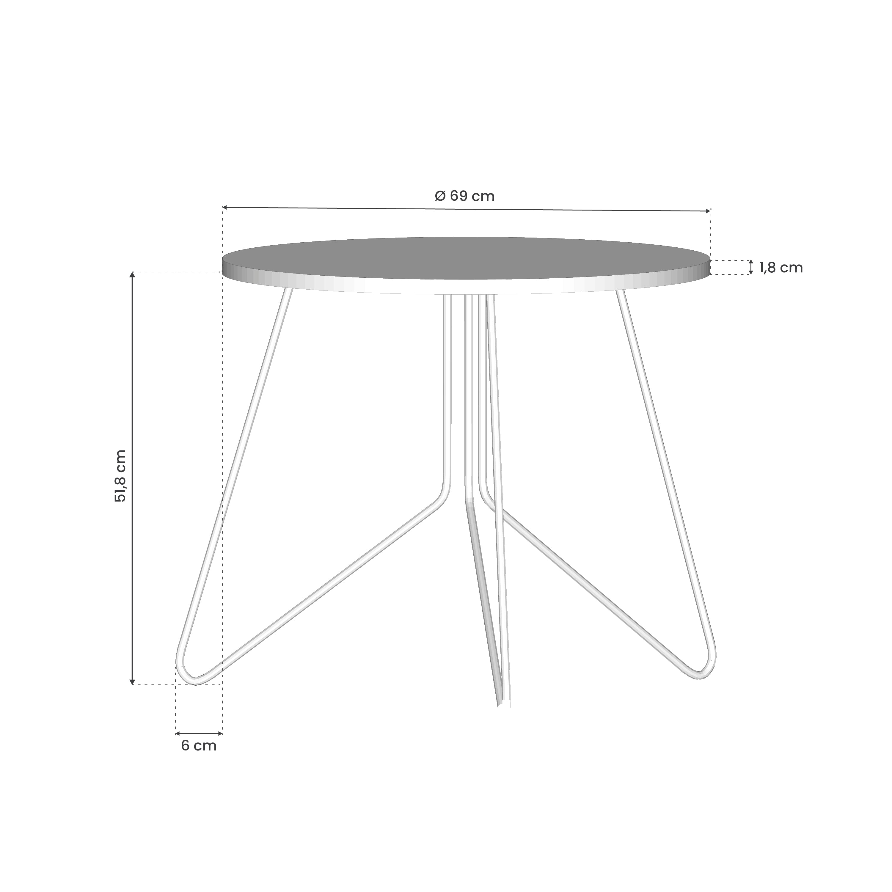 BLUE HARMONY DESIGN Stolik kawowy duży