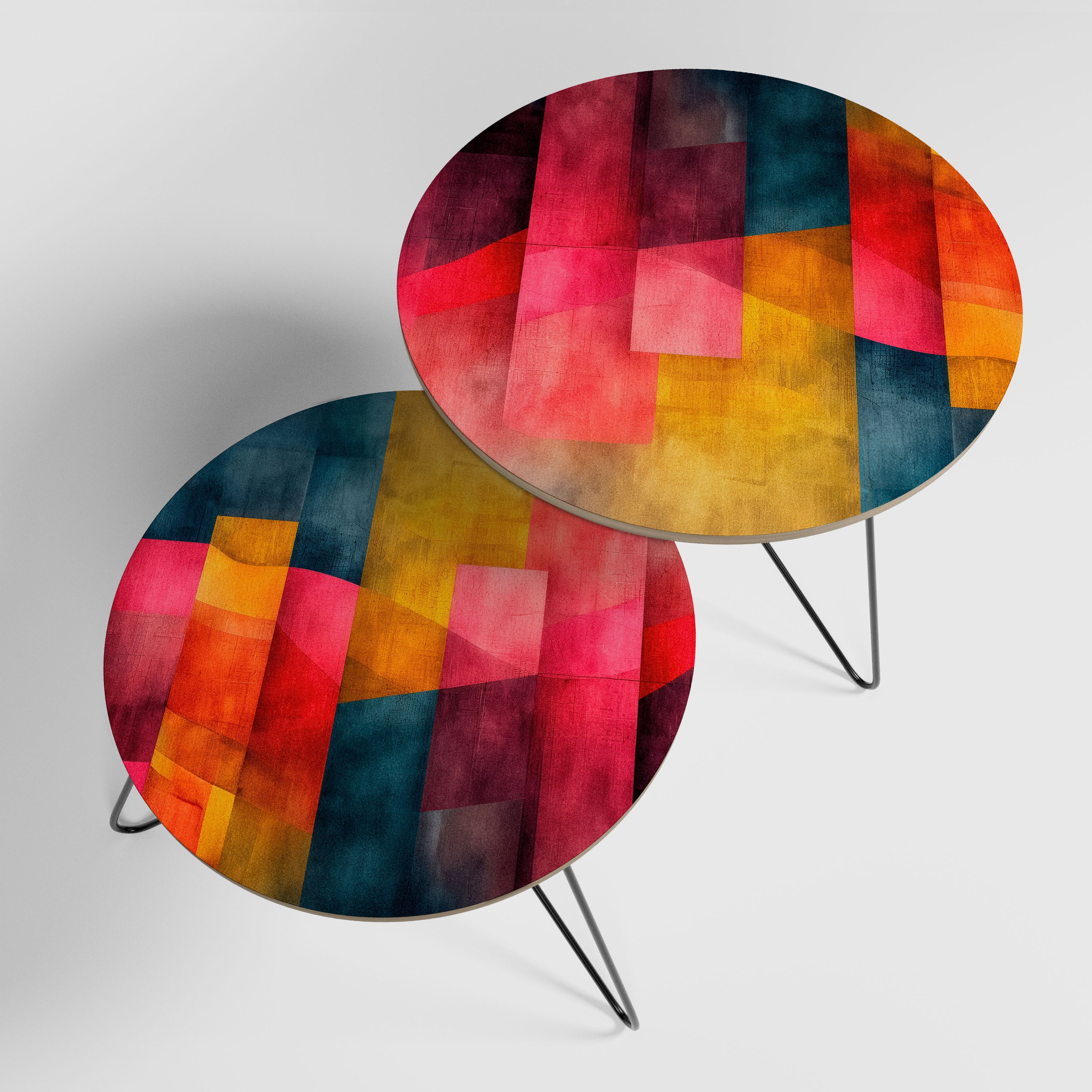 COLORFUL SOUNDS Stoliki kawowe zestaw