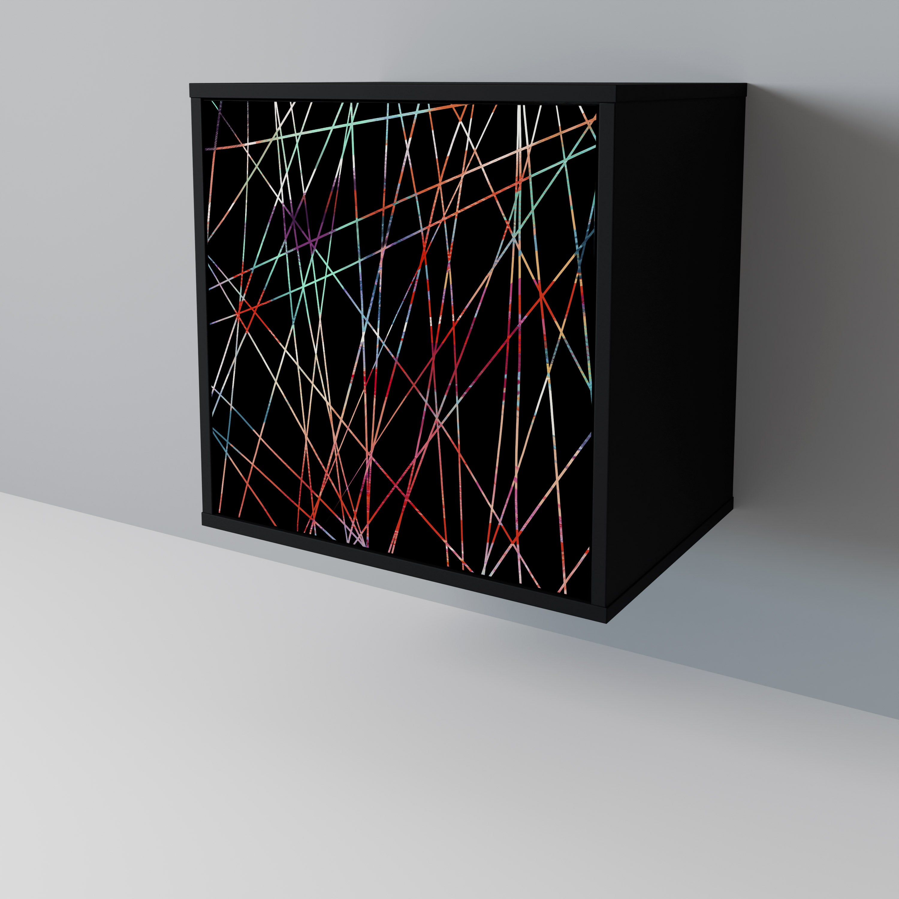 LUMINOUS SNARE Komoda 1-drzwiowa korpus Czarny