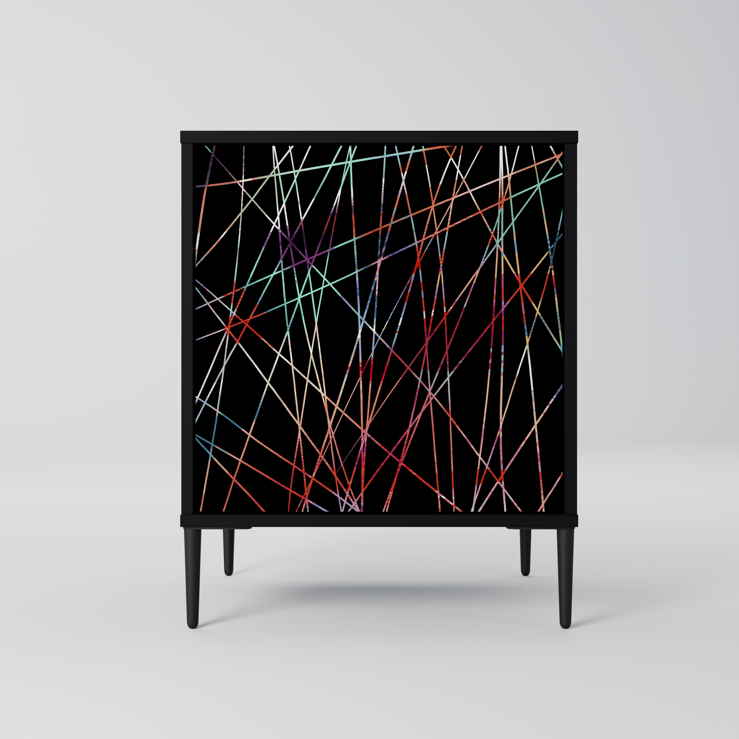 LUMINOUS SNARE Komoda 1-drzwiowa korpus Czarny