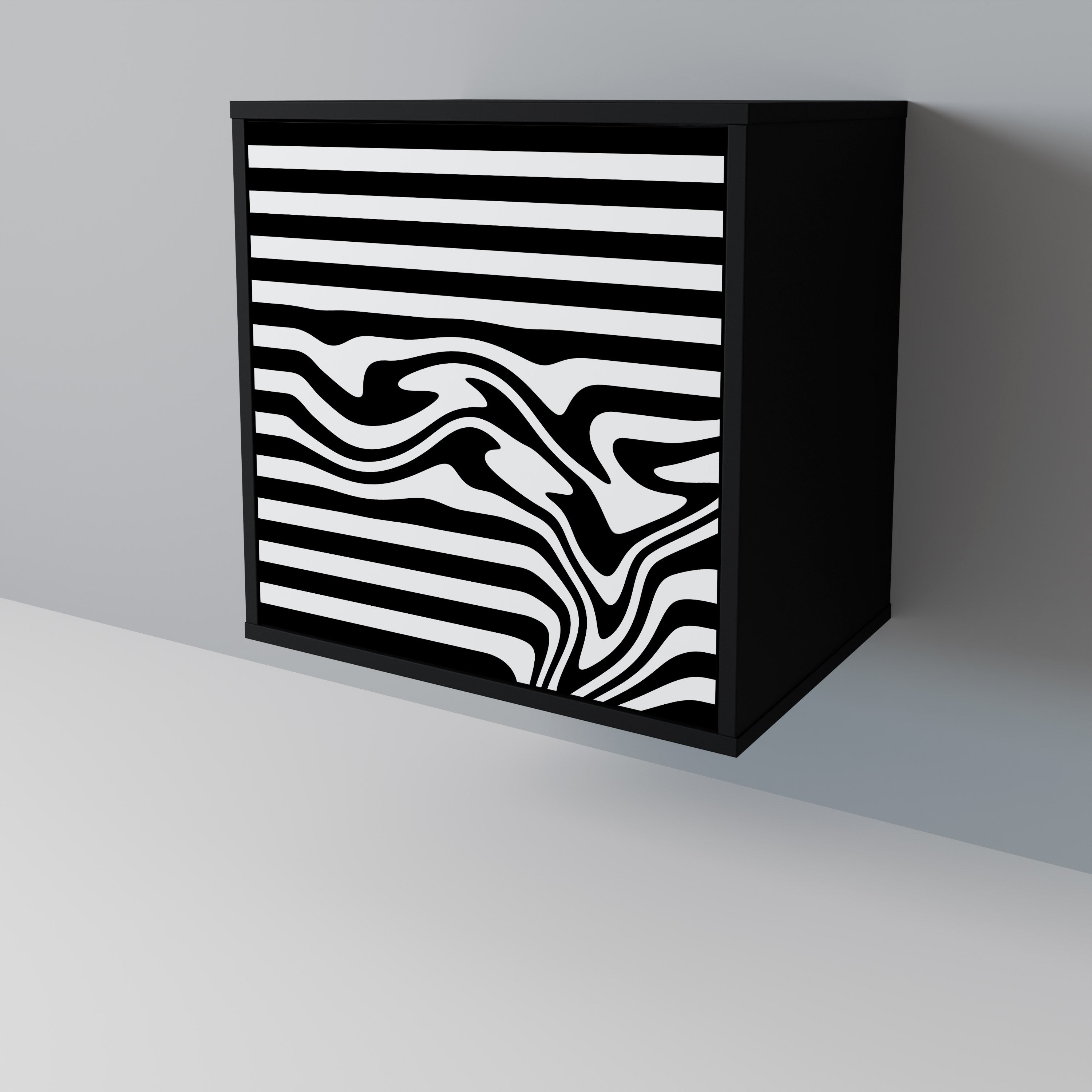 SPECTRA SHOWCASE Komoda 1-drzwiowa korpus Czarny