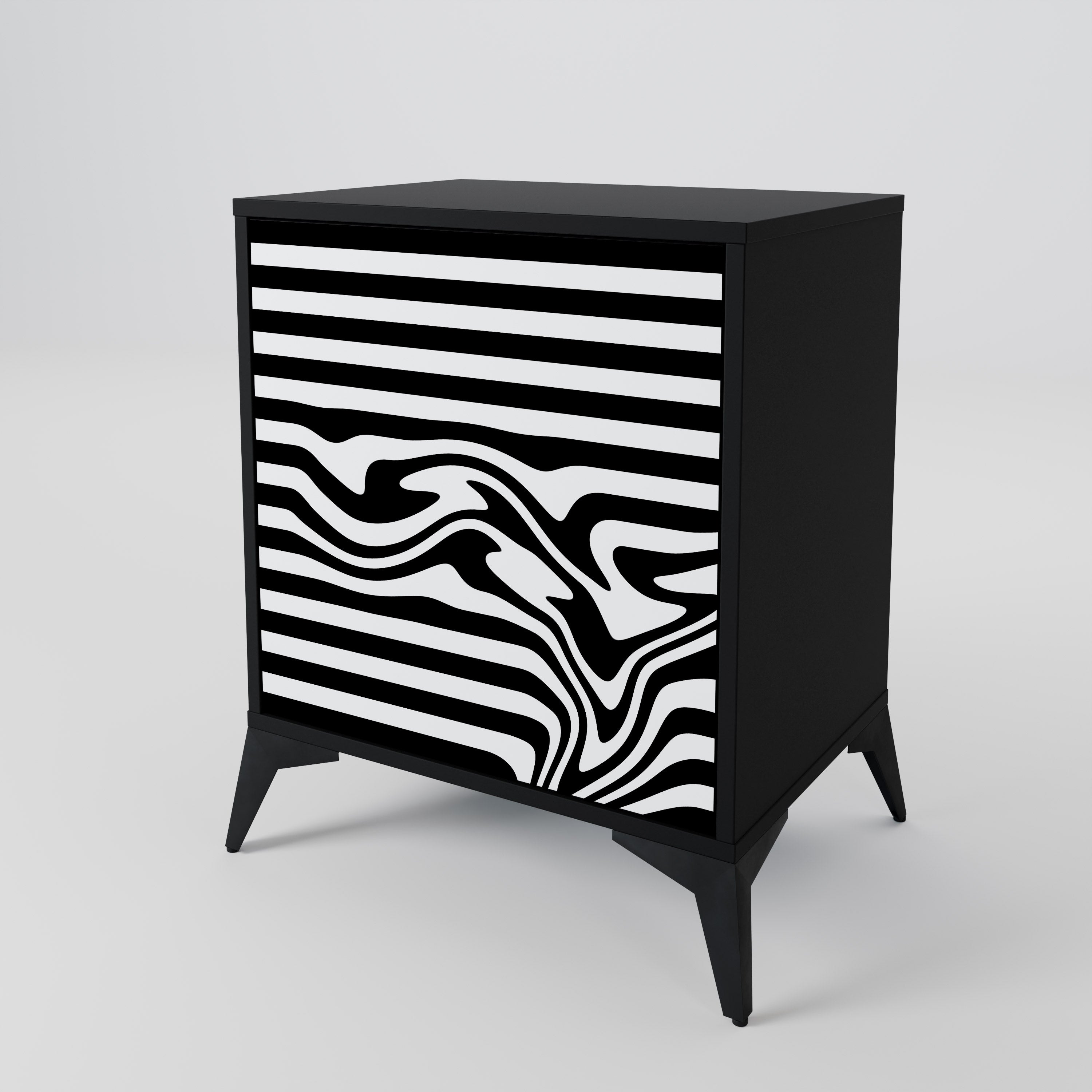 SPECTRA SHOWCASE Komoda 1-drzwiowa korpus Czarny