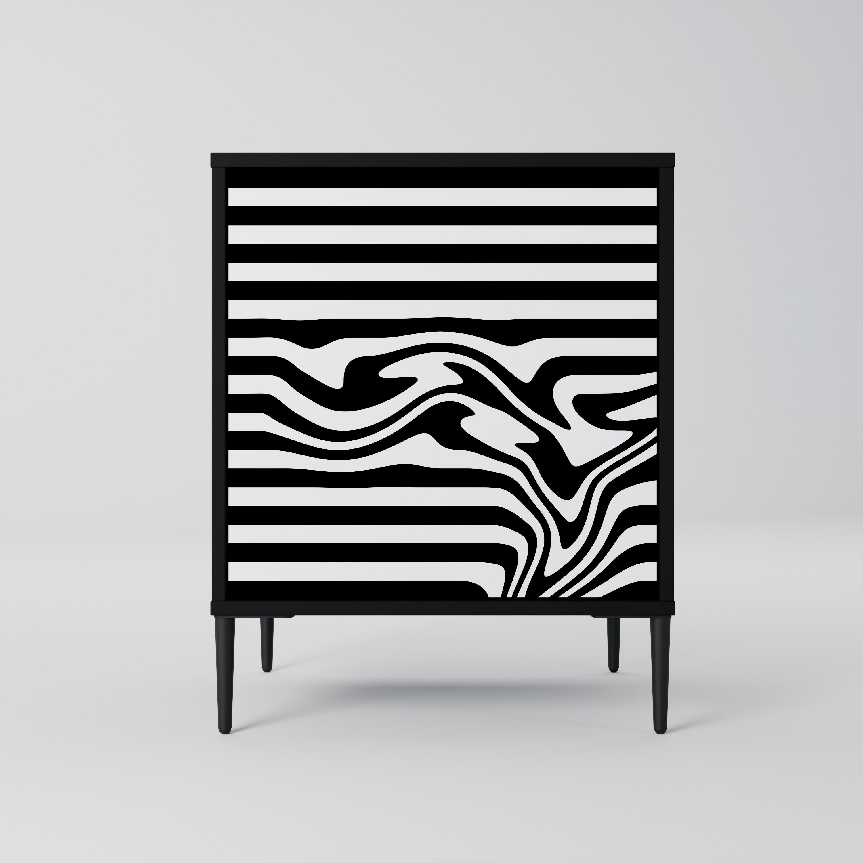 SPECTRA SHOWCASE Komoda 1-drzwiowa korpus Czarny