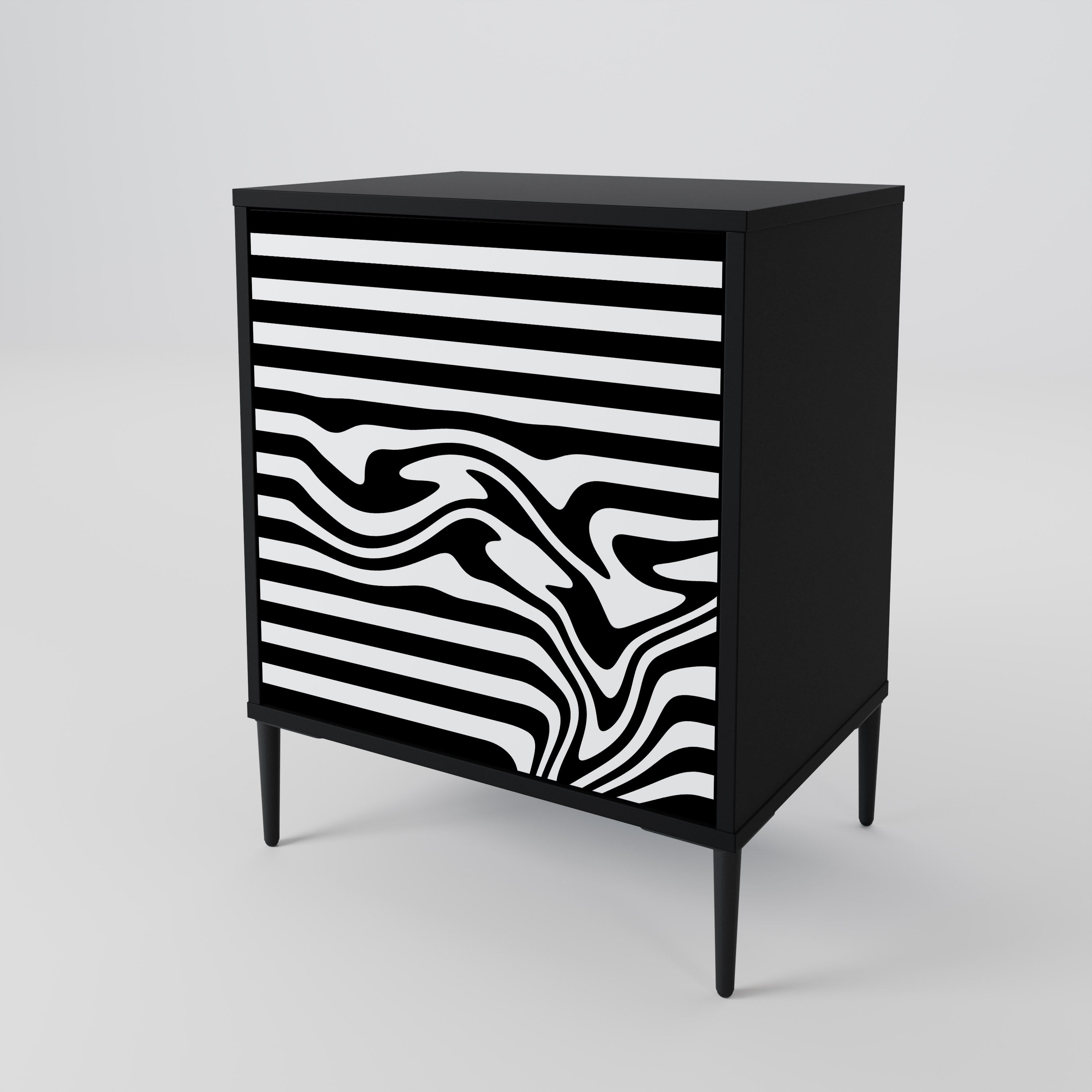 SPECTRA SHOWCASE Komoda 1-drzwiowa korpus Czarny