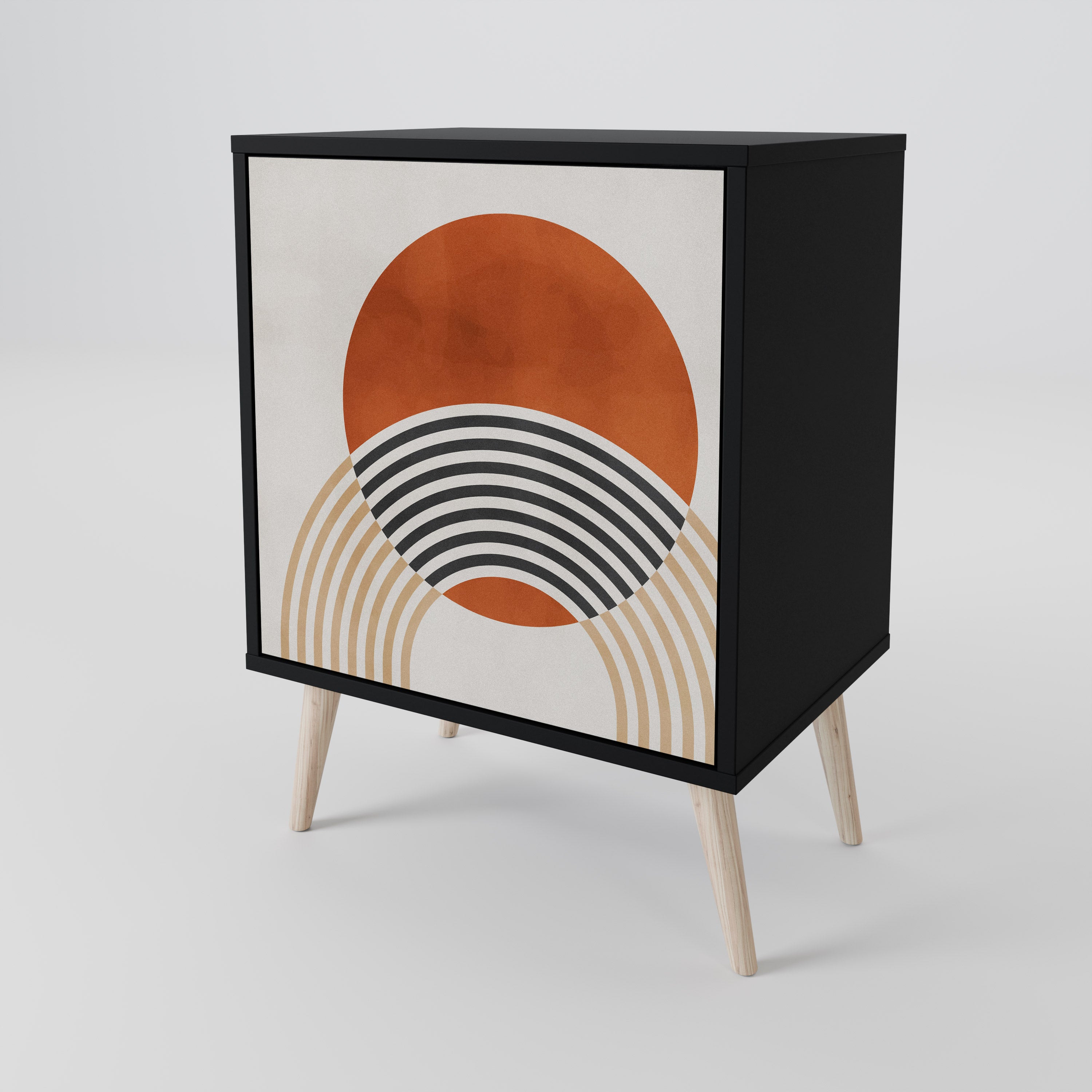 SPACE AROUND Komoda 1-drzwiowa korpus Czarny