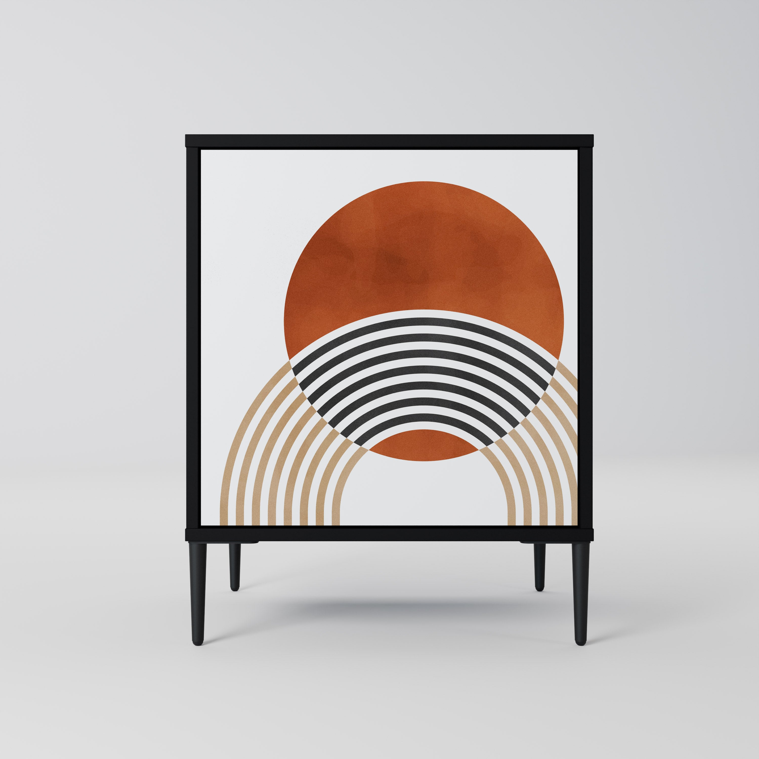 CIRCLE RHYTM Komoda 1-drzwiowa korpus Czarny