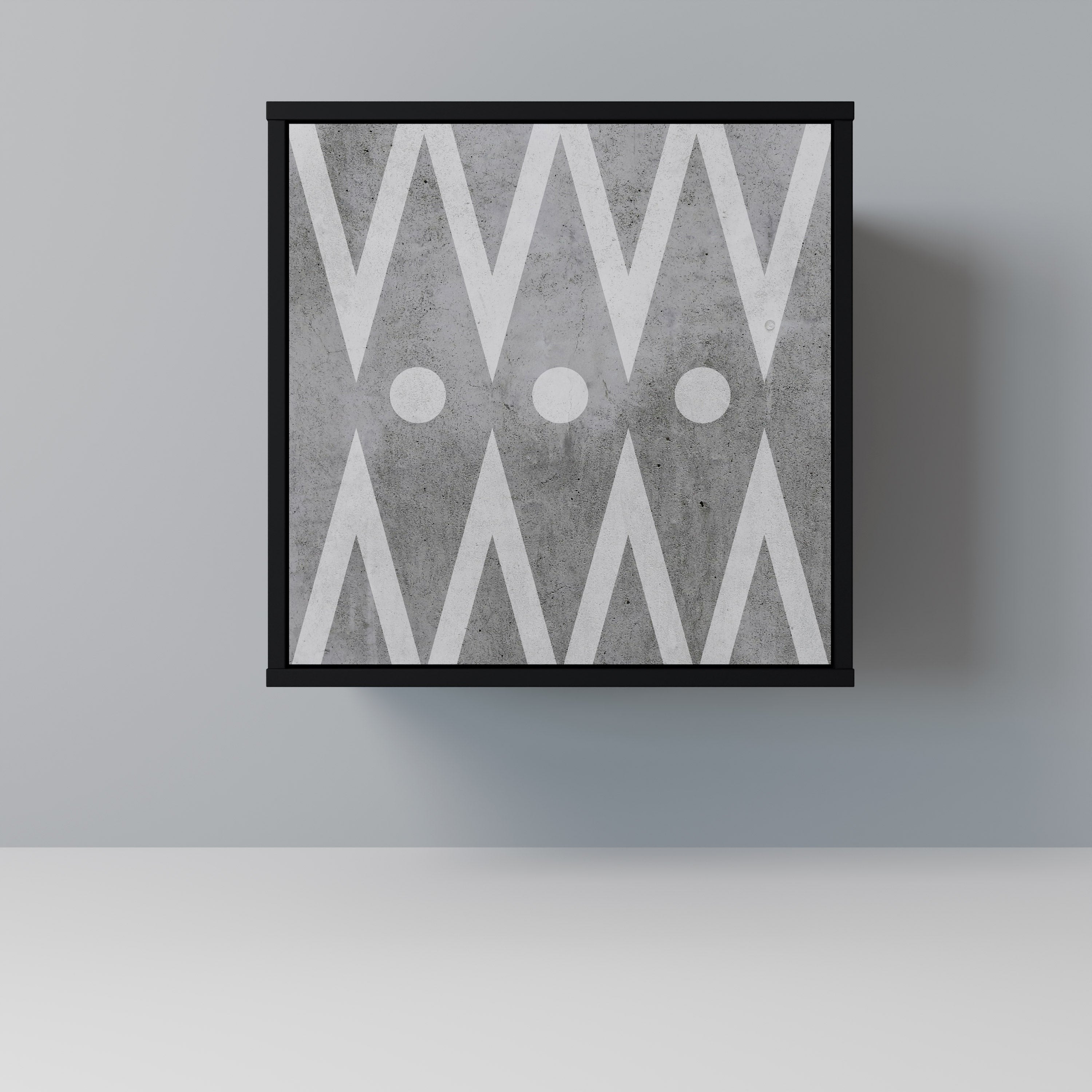 SHARP EDGES Komoda 1-drzwiowa korpus Czarny