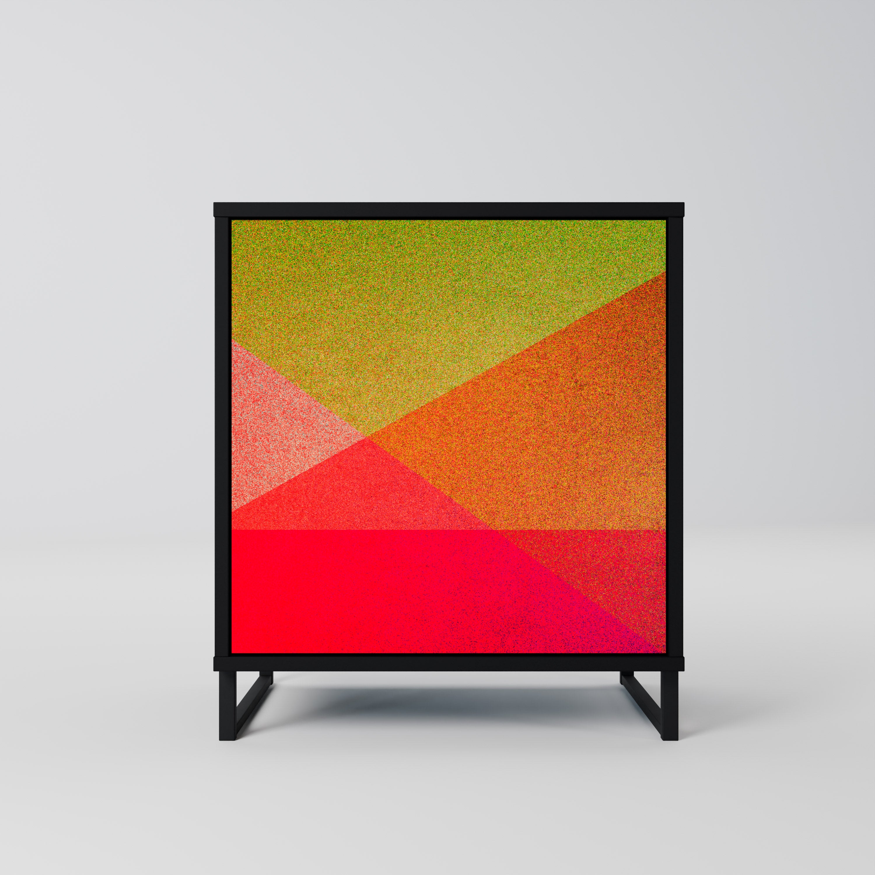 VIVID GEOMETRY Komoda 1-drzwiowa korpus Czarny