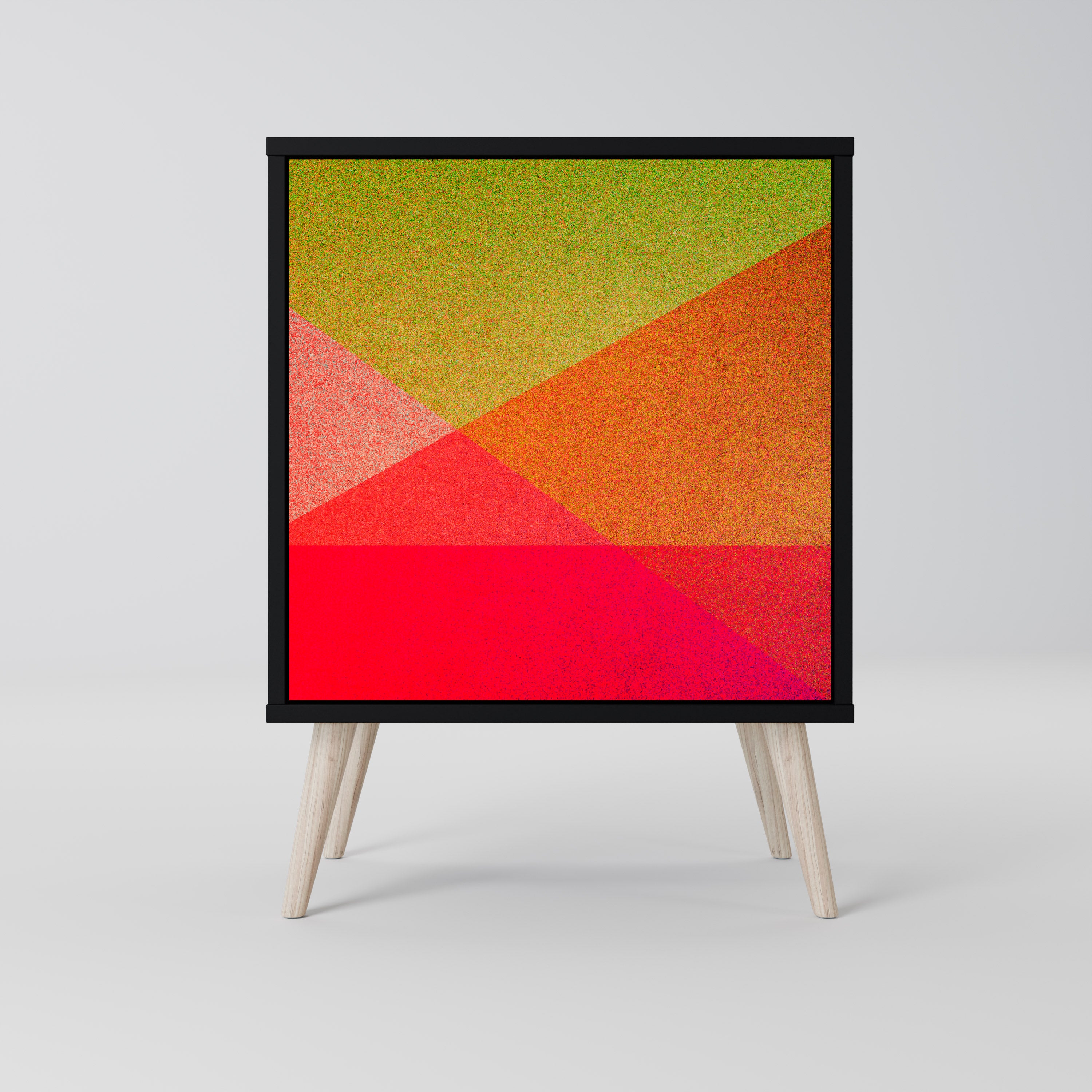 VIVID GEOMETRY Komoda 1-drzwiowa korpus Czarny