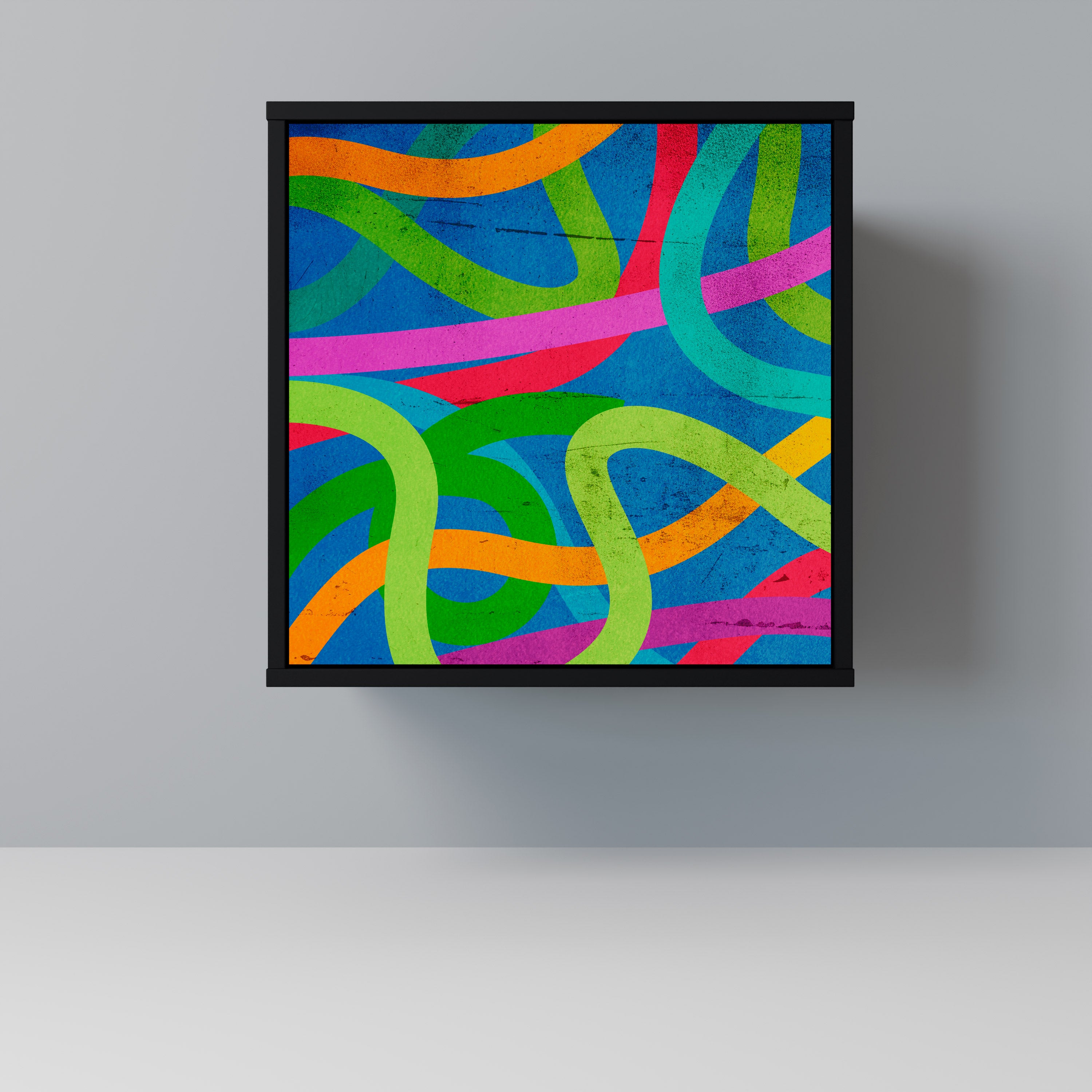 STREAMER TANGLE Komoda 1-drzwiowa korpus Czarny