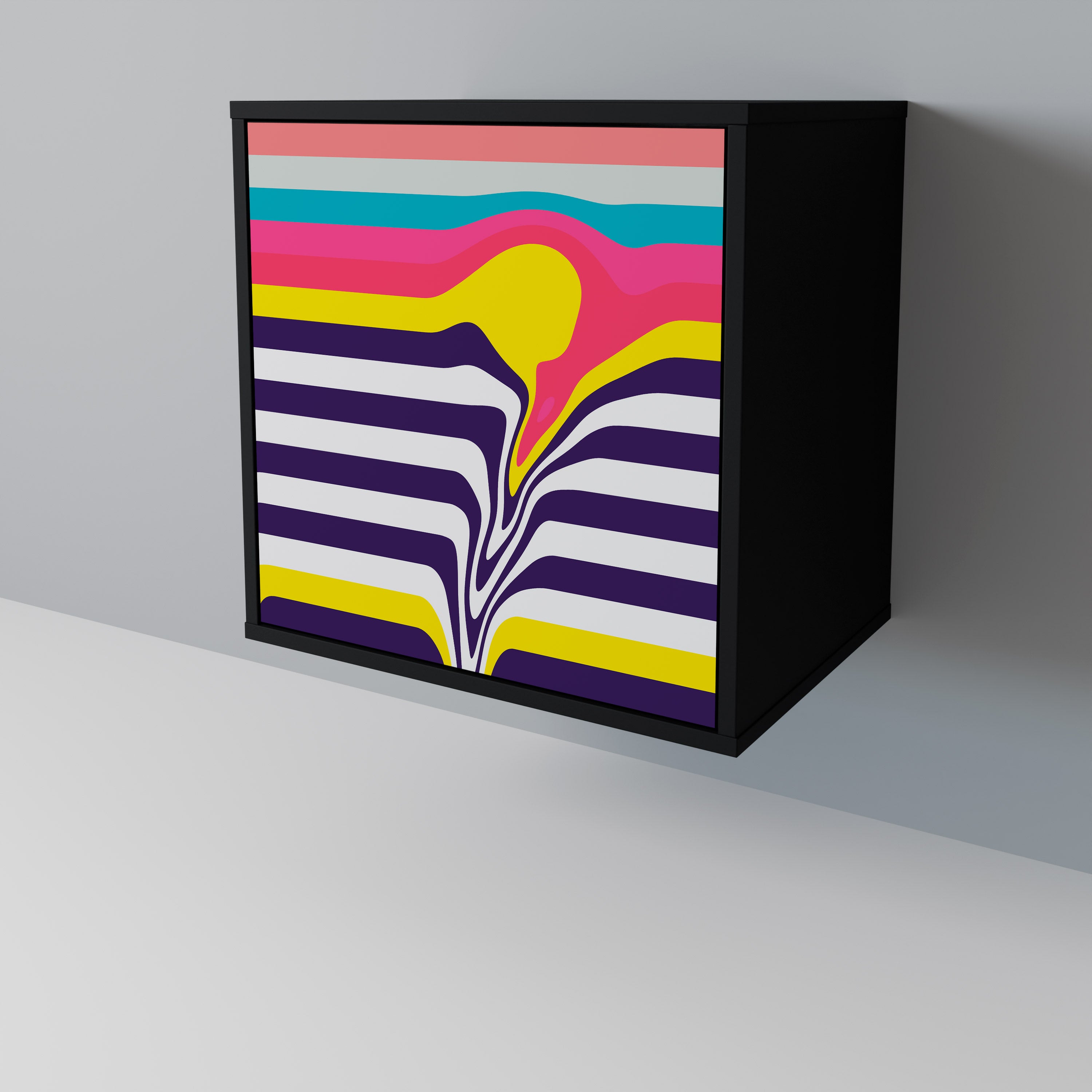 TONE COLLAPSE Komoda 1-drzwiowa korpus Czarny