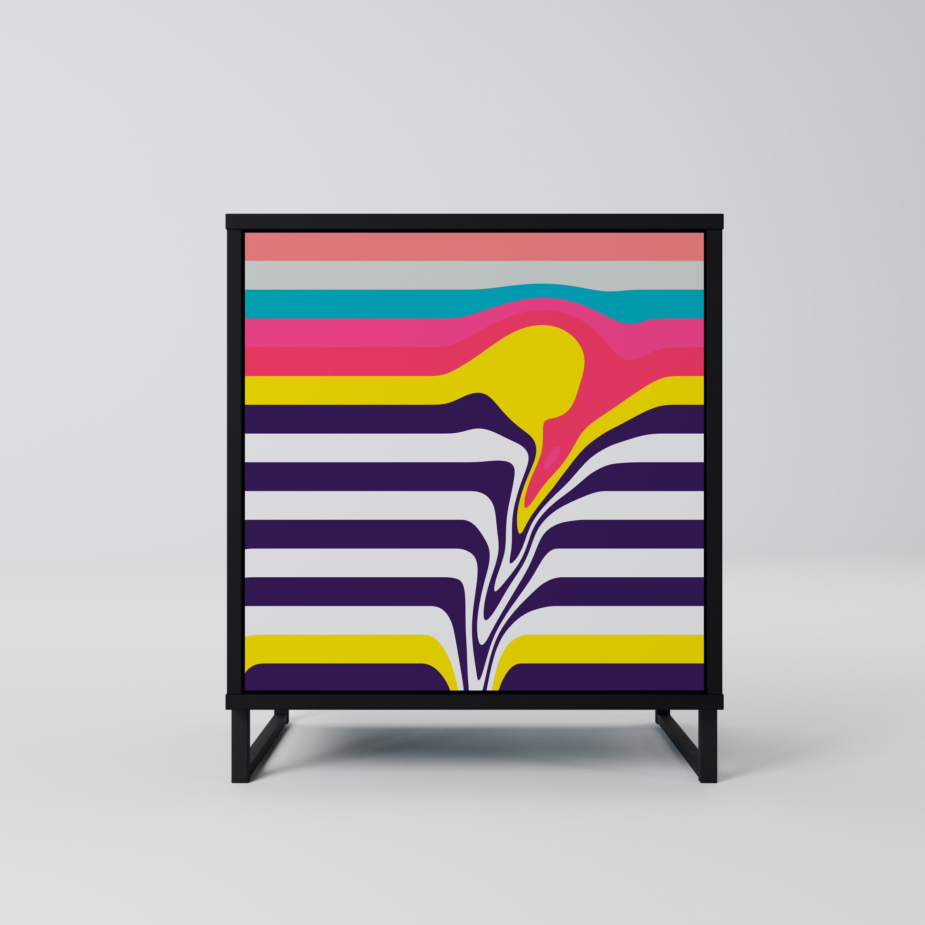 TONE COLLAPSE Komoda 1-drzwiowa korpus Czarny