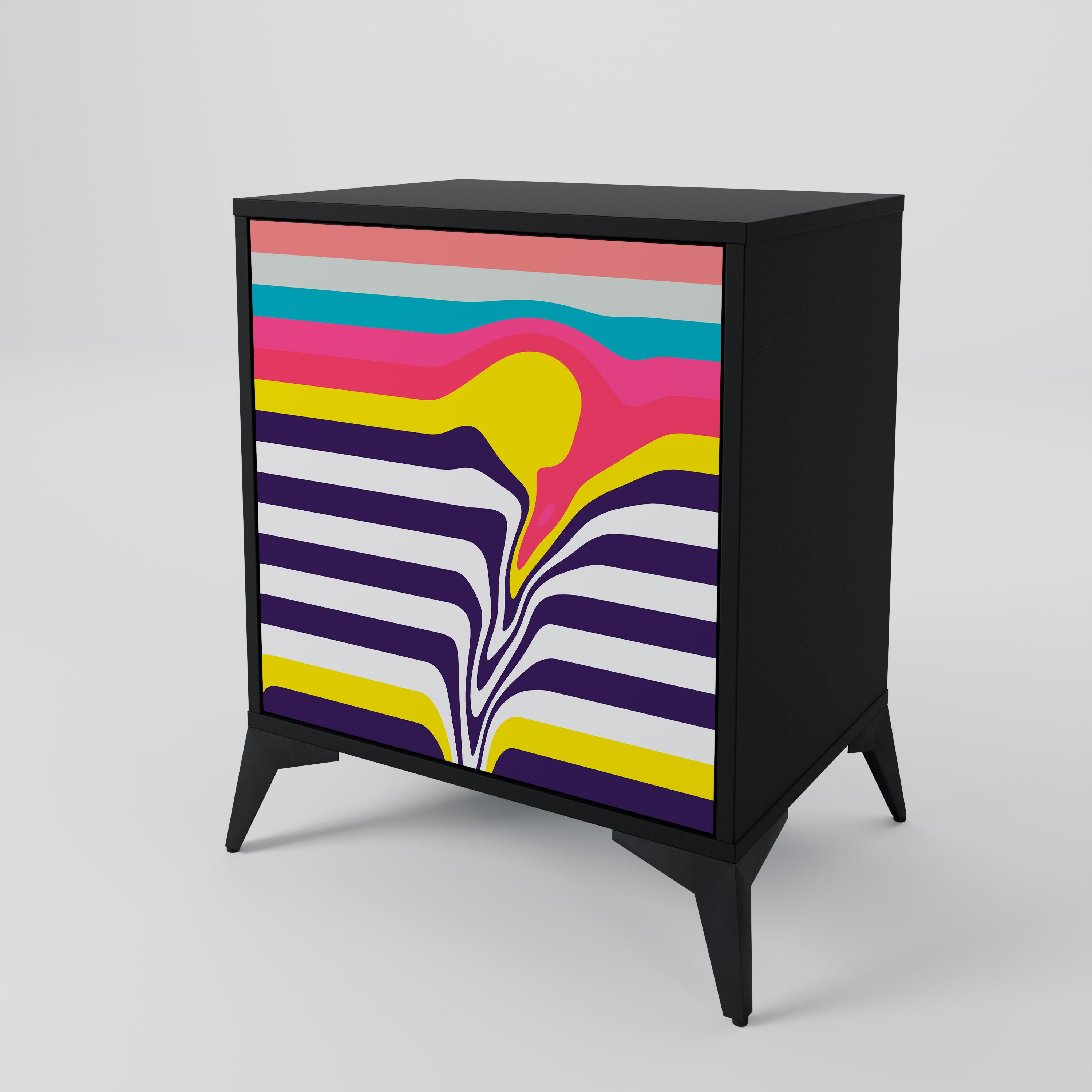 TONE COLLAPSE Komoda 1-drzwiowa korpus Czarny