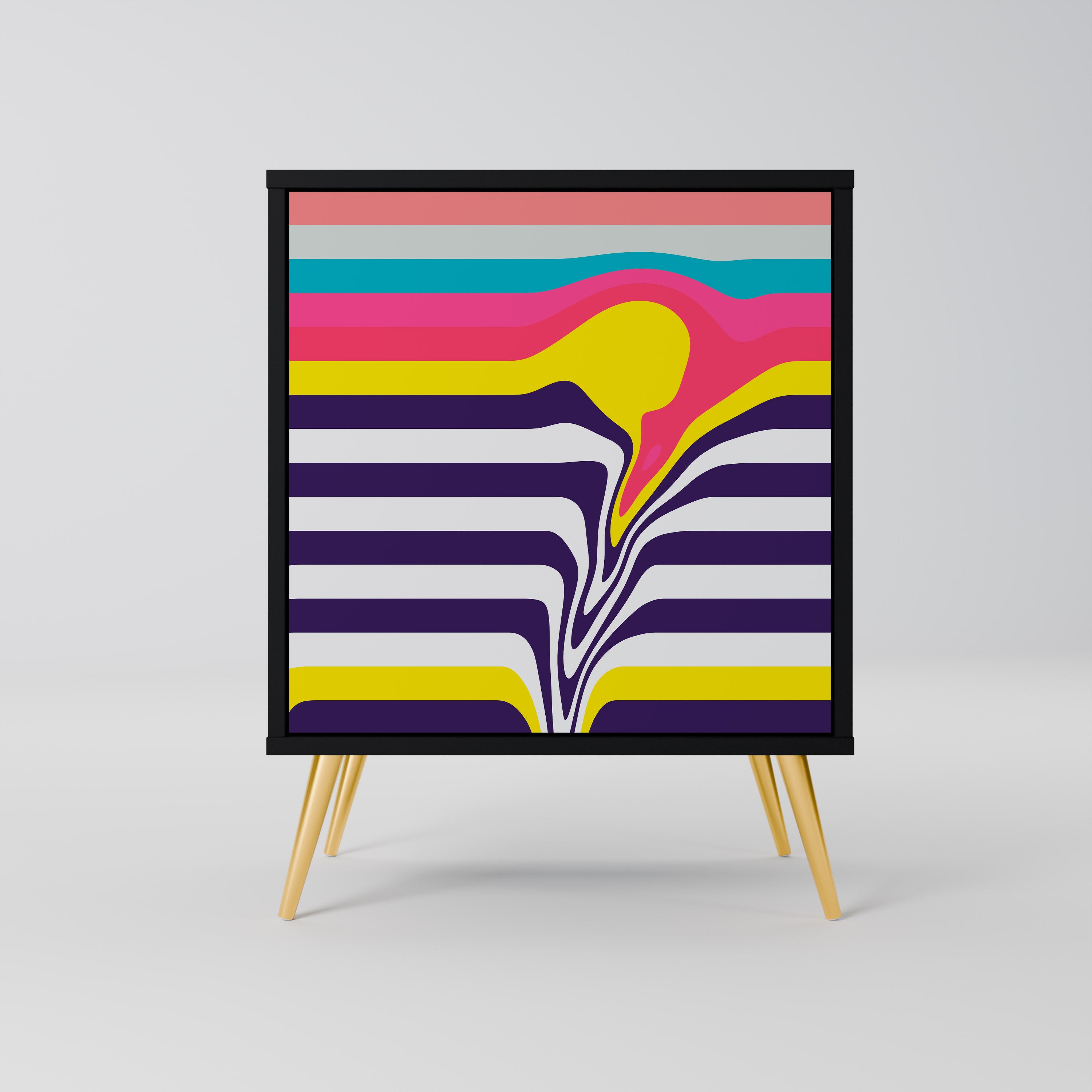 TONE COLLAPSE Komoda 1-drzwiowa korpus Czarny