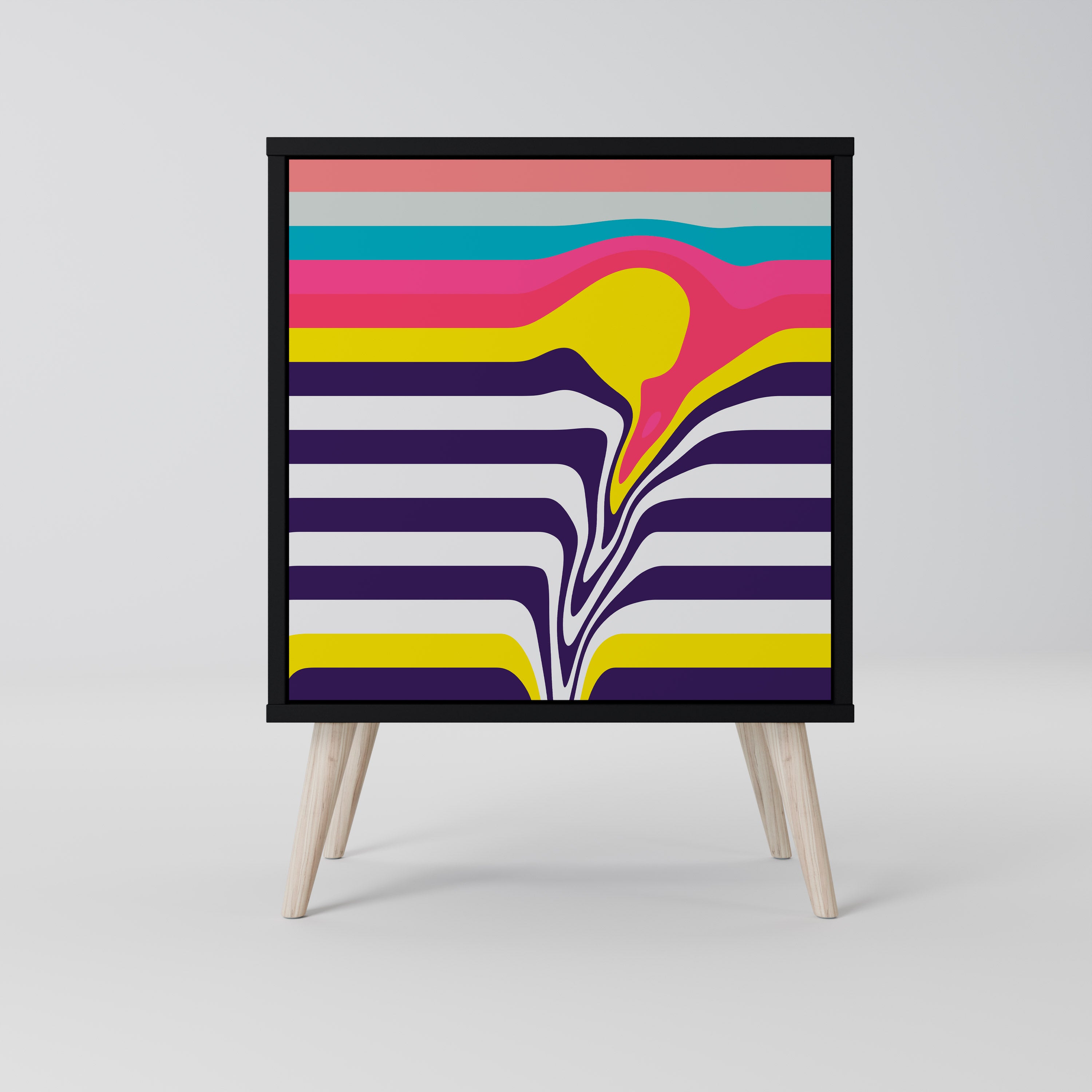 TONE COLLAPSE Komoda 1-drzwiowa korpus Czarny