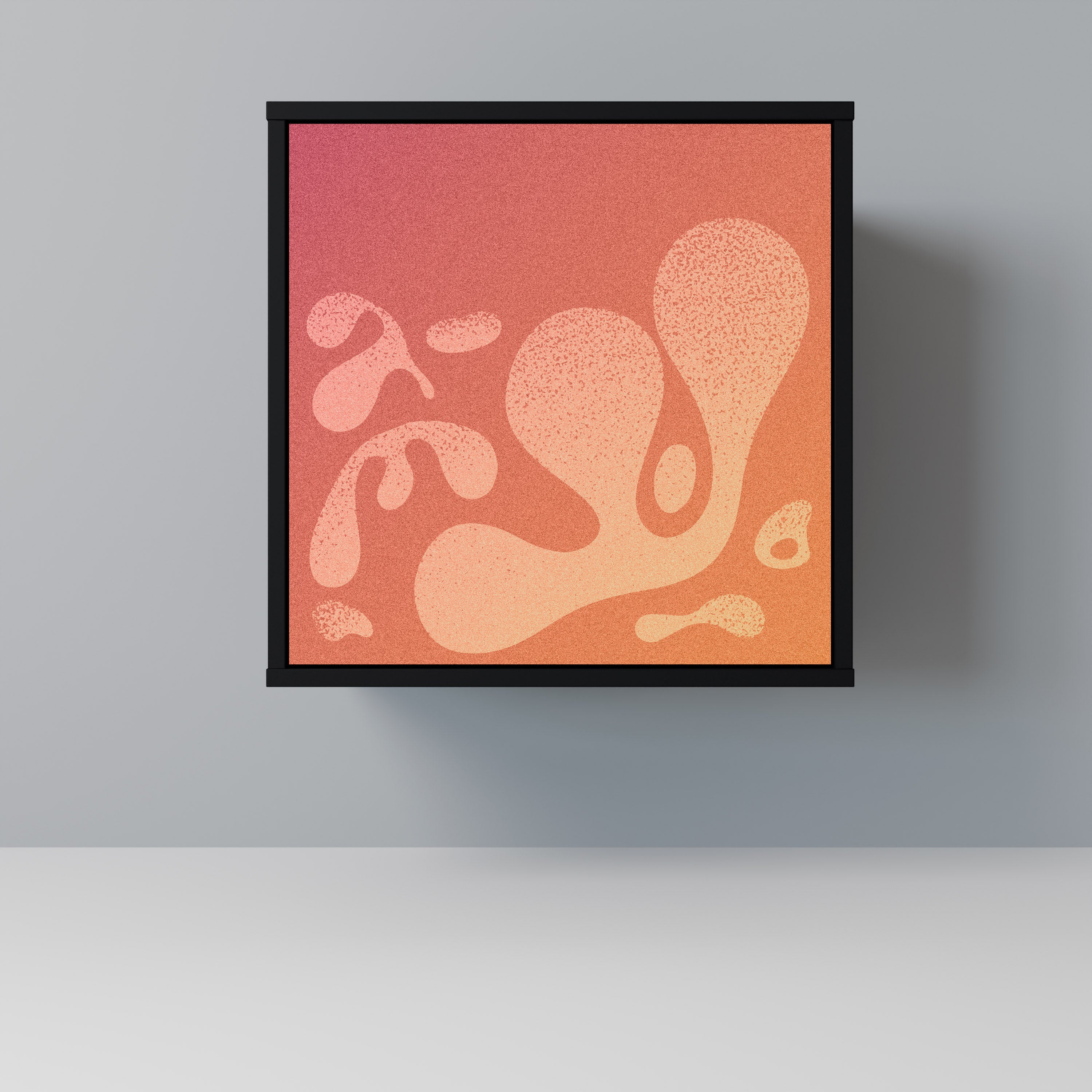 IRREGULAR PINK Komoda 1-drzwiowa korpus Czarny