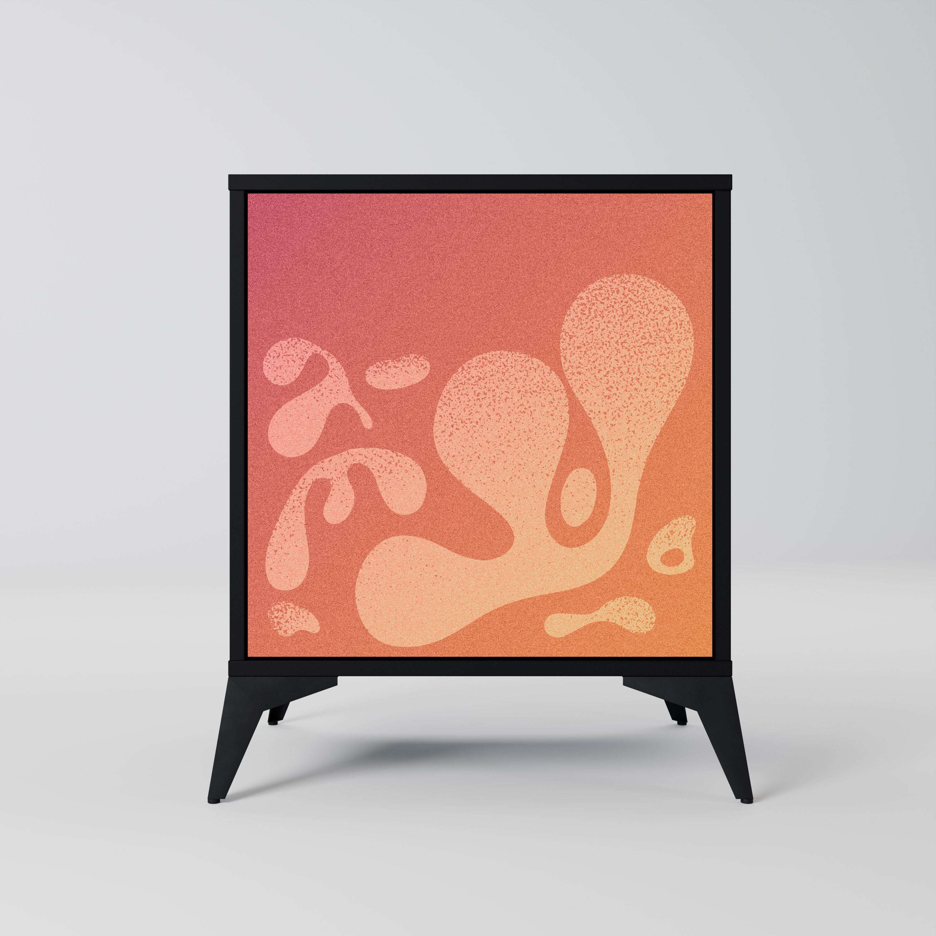 IRREGULAR PINK Komoda 1-drzwiowa korpus Czarny