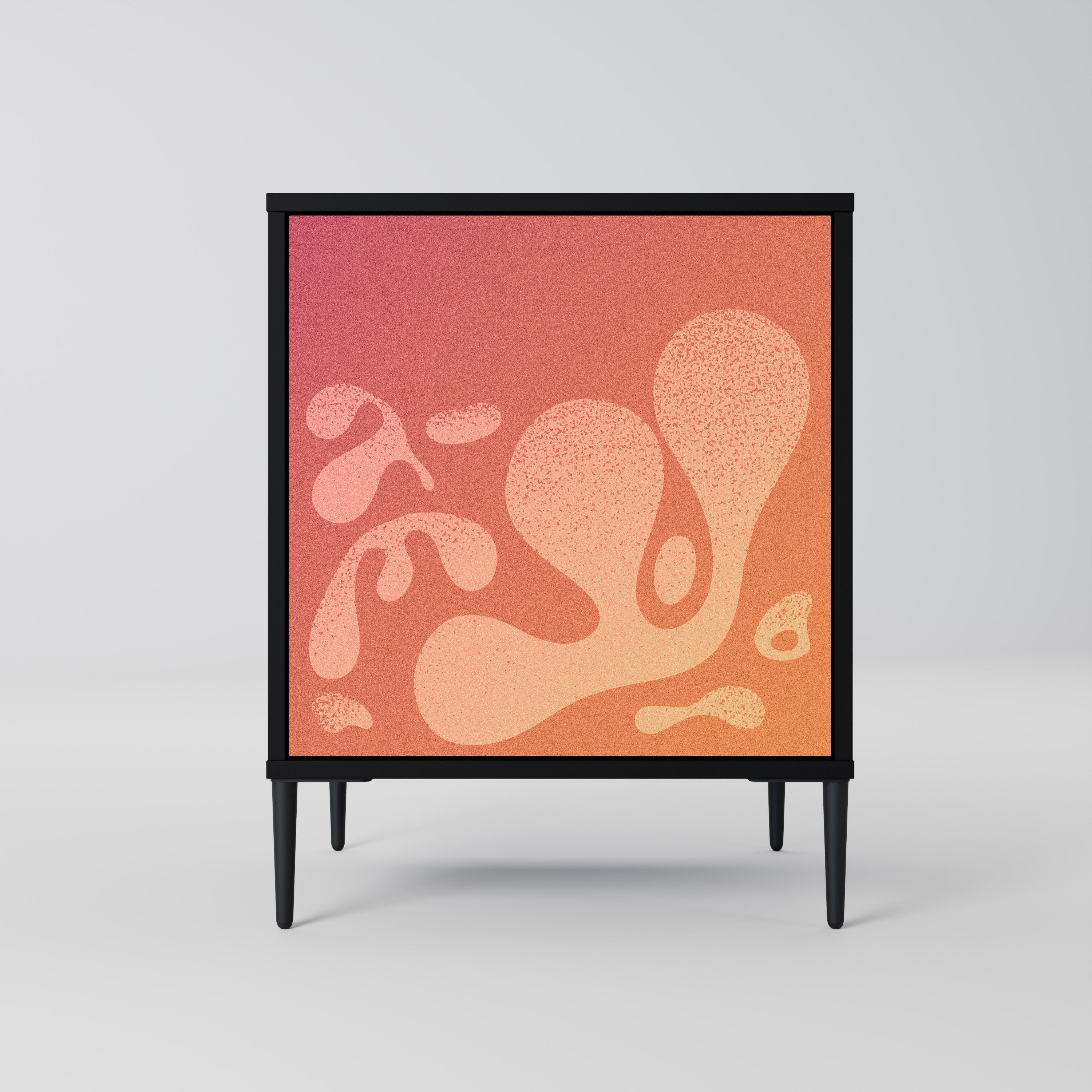 IRREGULAR PINK Komoda 1-drzwiowa korpus Czarny