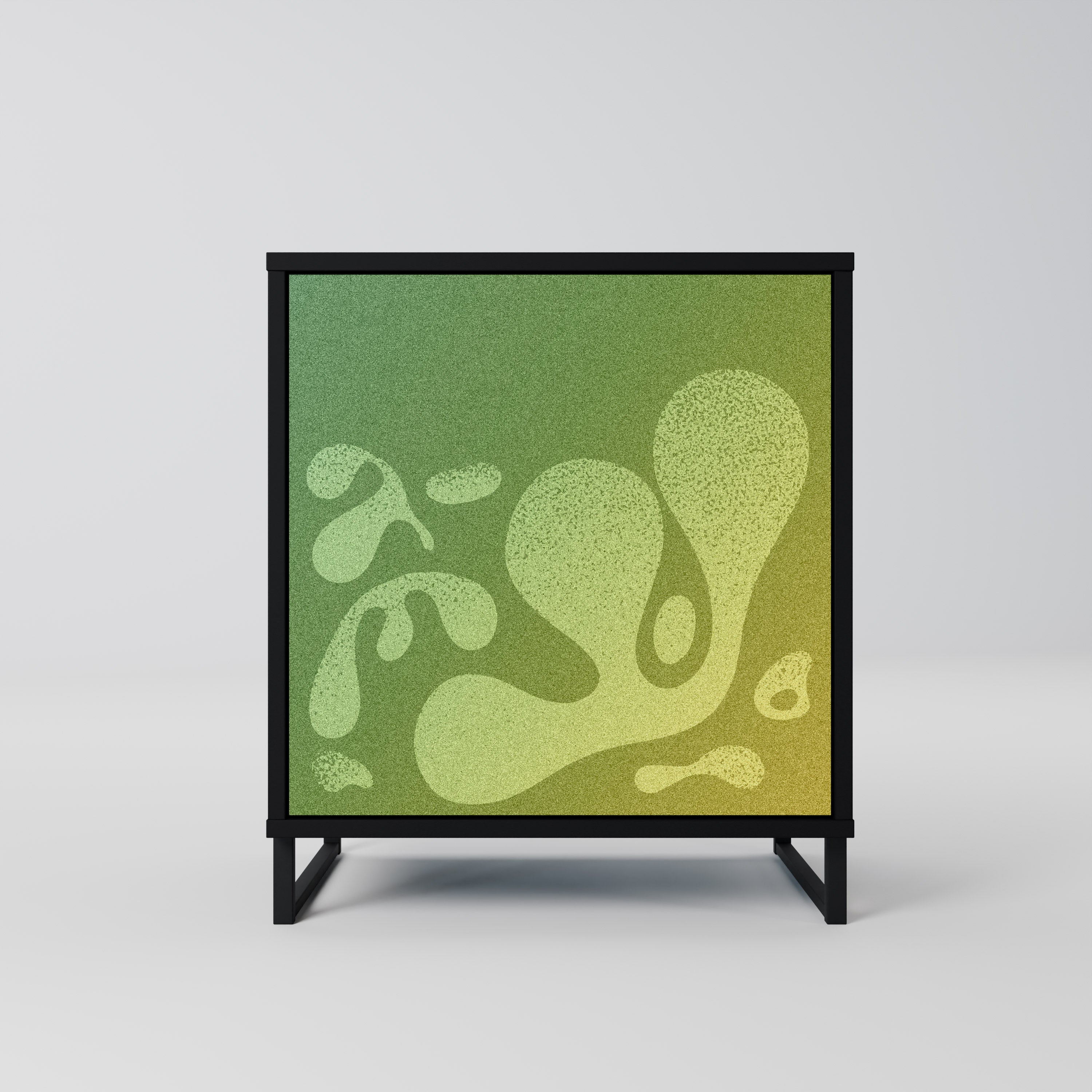 IRREGULAR BLUE Komoda 1-drzwiowa korpus Czarny