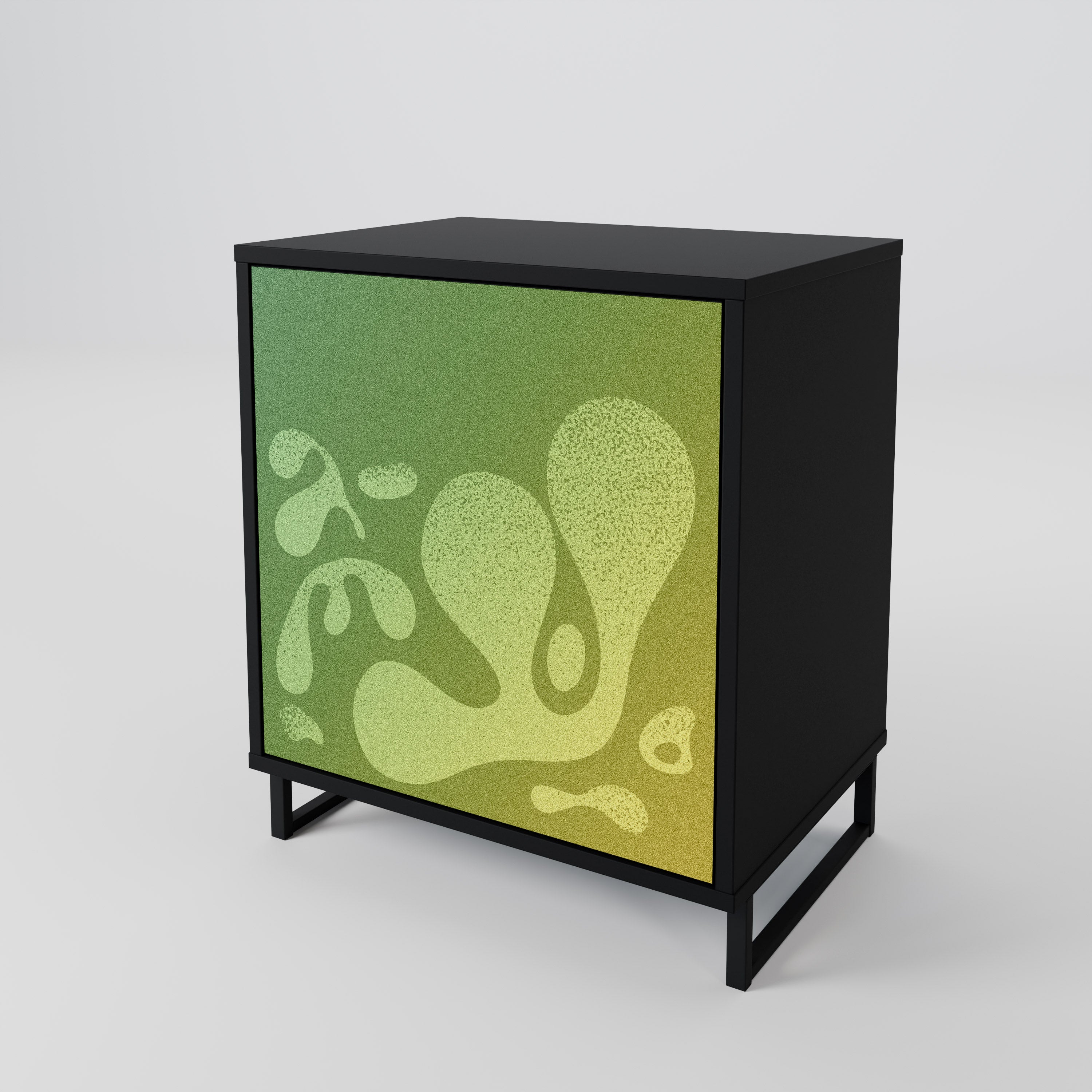 IRREGULAR BLUE Komoda 1-drzwiowa korpus Czarny