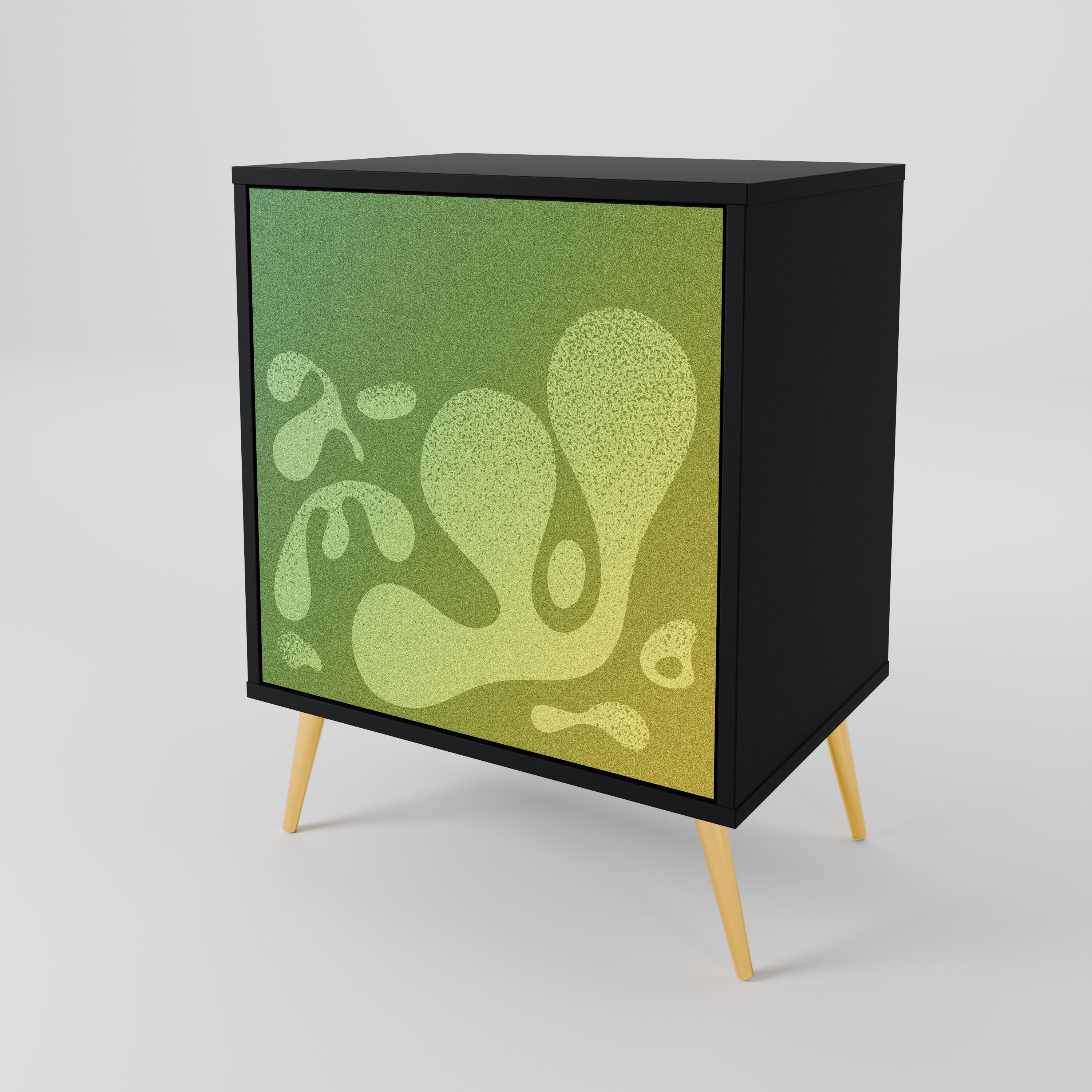 IRREGULAR BLUE Komoda 1-drzwiowa korpus Czarny