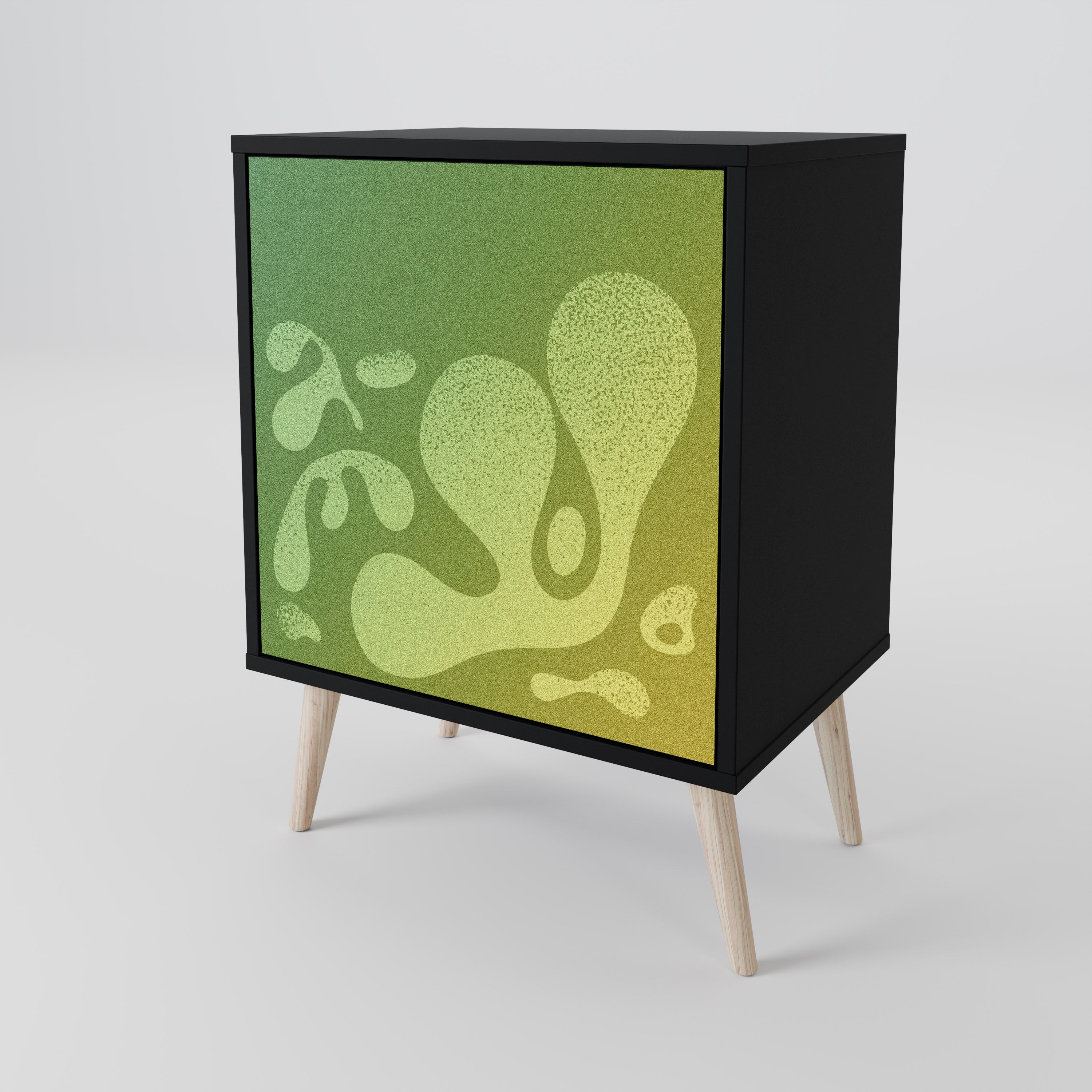 IRREGULAR BLUE Komoda 1-drzwiowa korpus Czarny