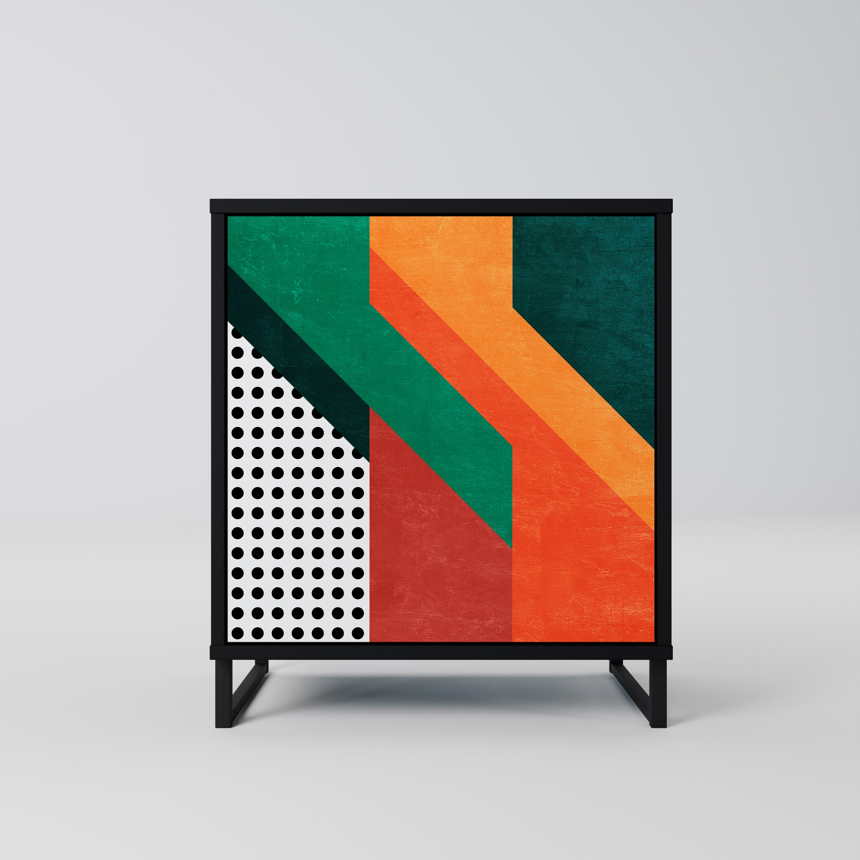 MAKESHIFT ARTISTRY Komoda 1-drzwiowa korpus Czarny