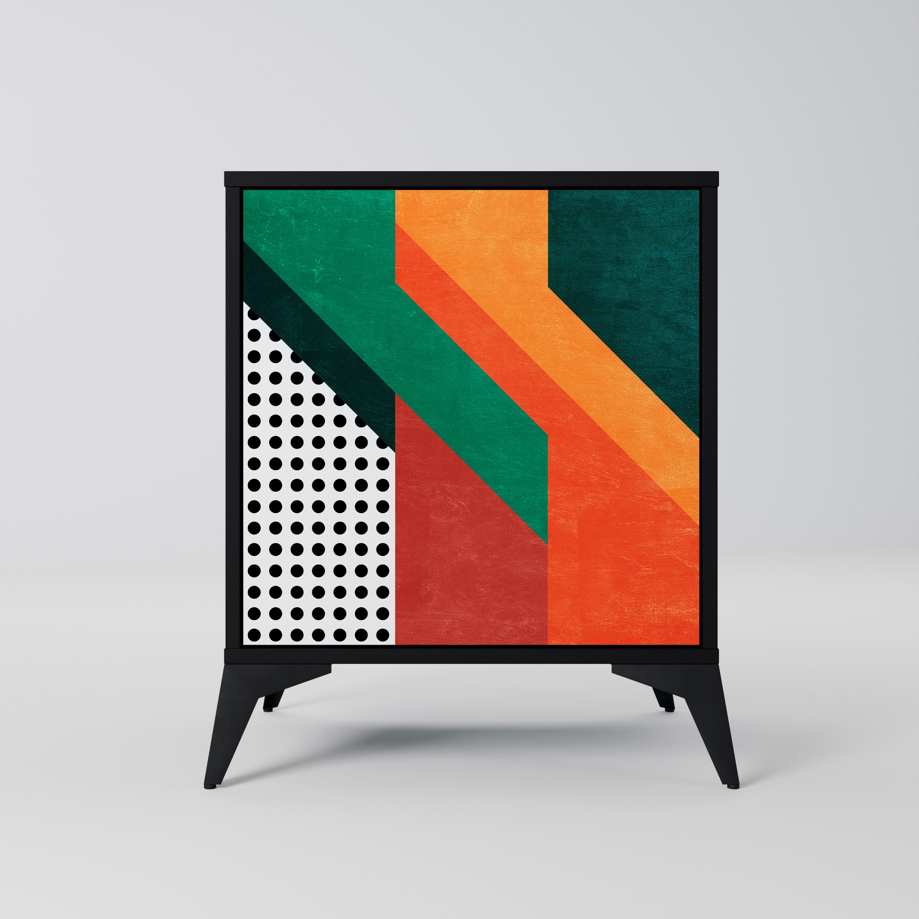 MAKESHIFT ARTISTRY Komoda 1-drzwiowa korpus Czarny