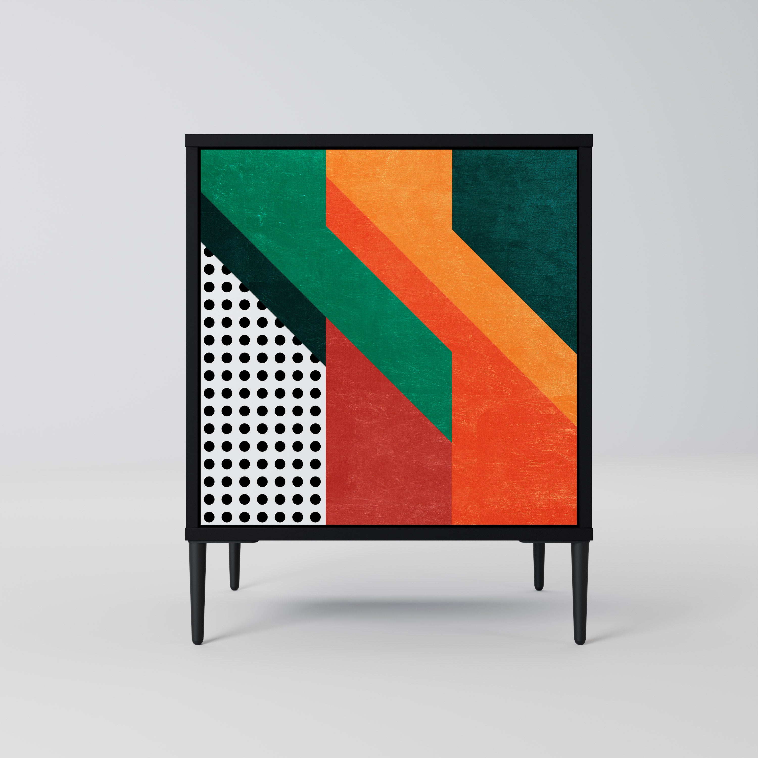 MAKESHIFT ARTISTRY Komoda 1-drzwiowa korpus Czarny