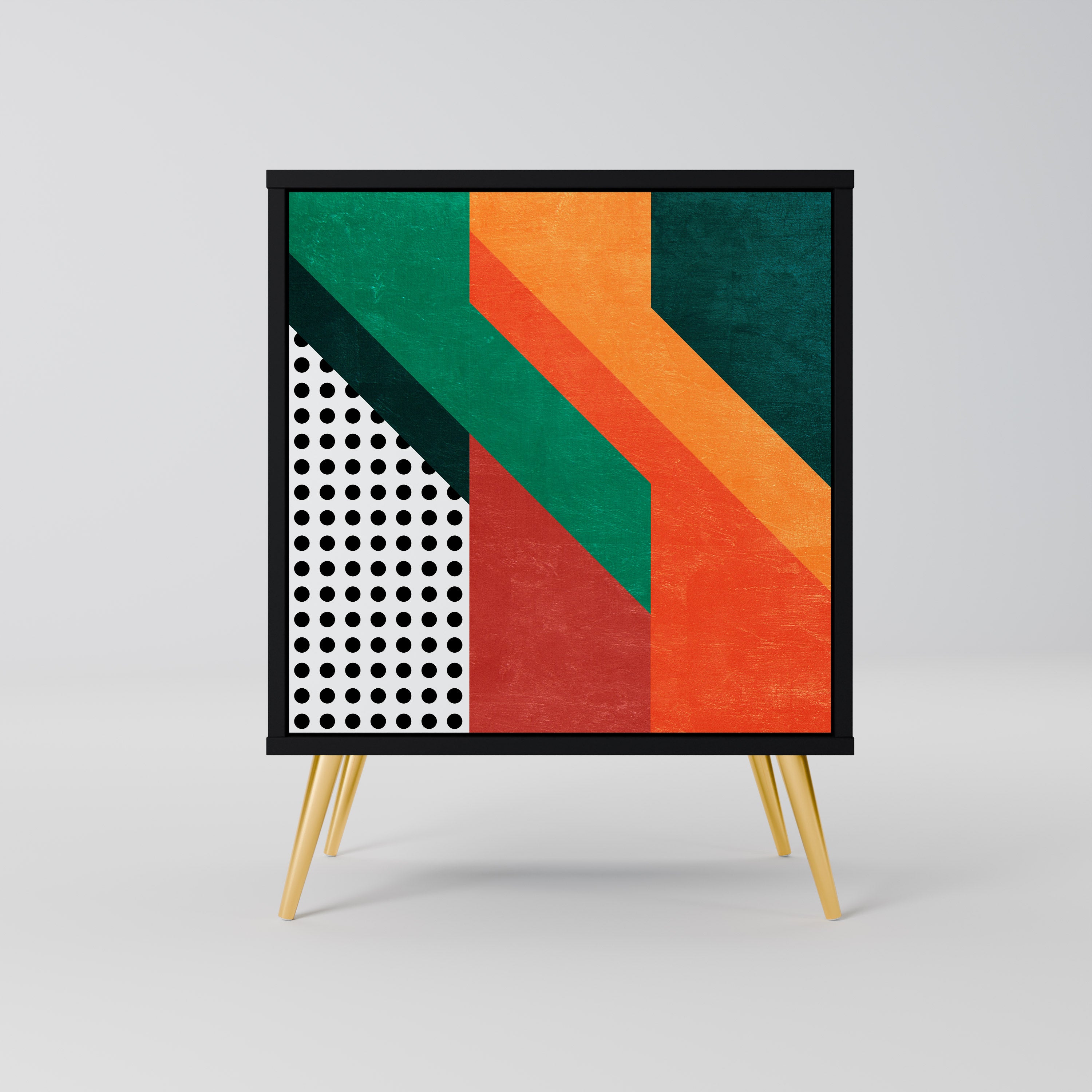 MAKESHIFT ARTISTRY Komoda 1-drzwiowa korpus Czarny