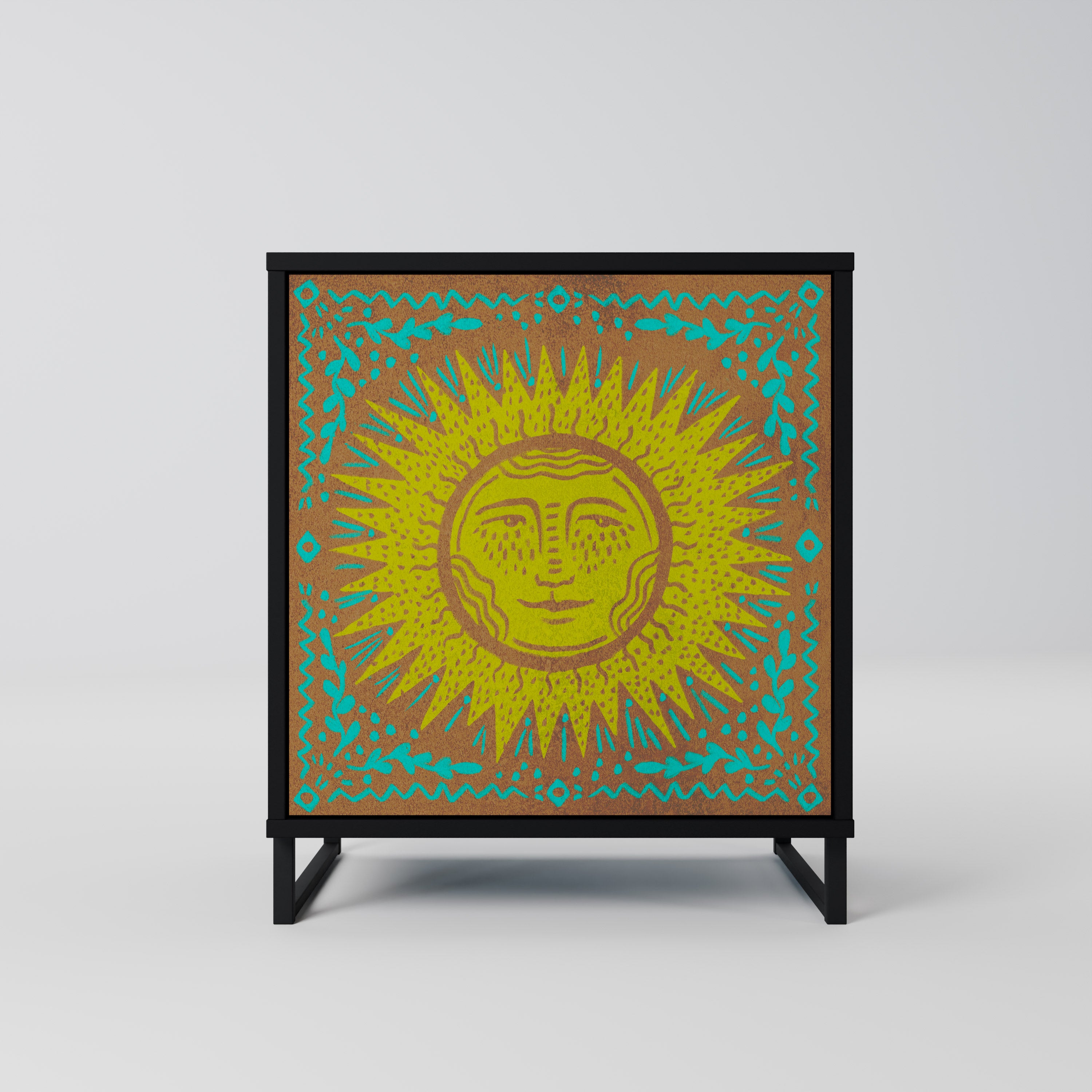 SUNSHINE EULOGY Komoda 1-drzwiowa korpus Czarny